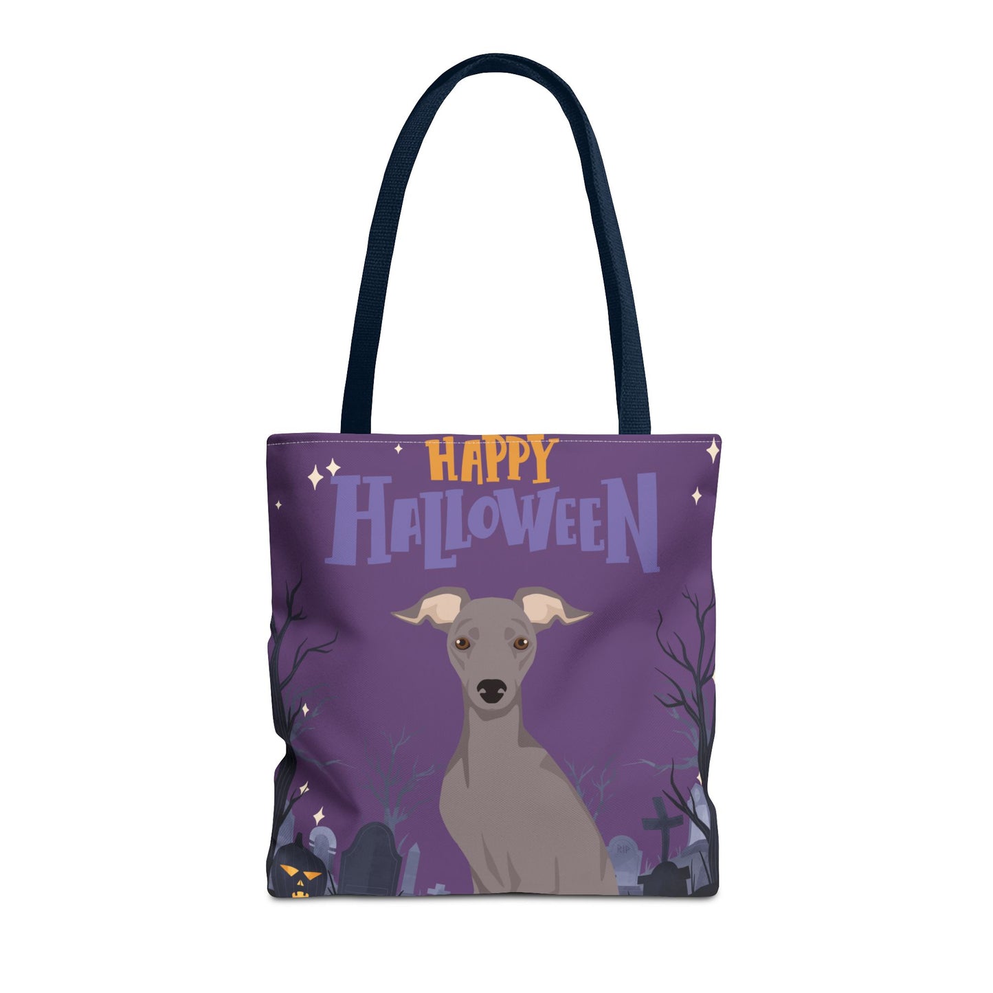 Italian Greyhound Dog Happy Halloween Tote Bag 16x16