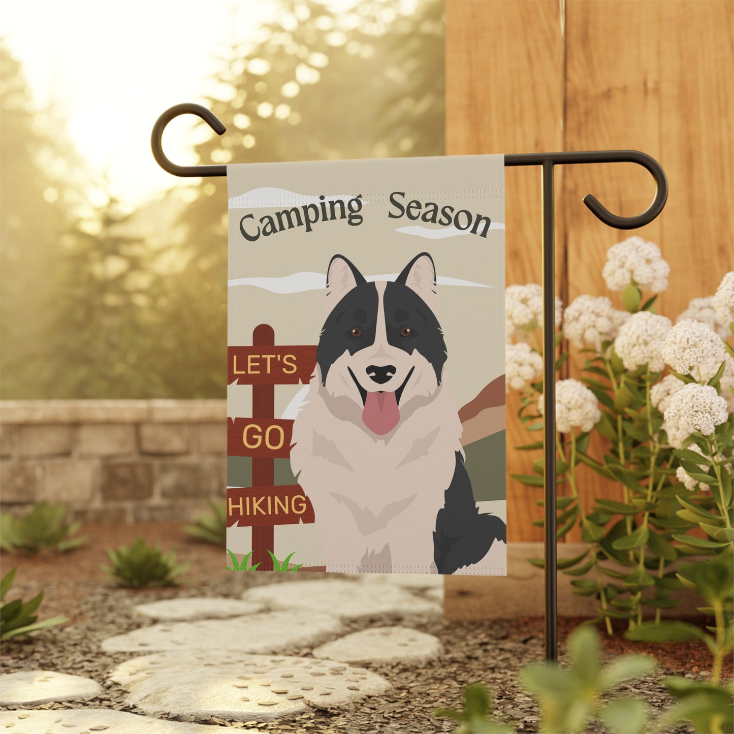 Thai Bangkaew Dog Camping Garden Flag
