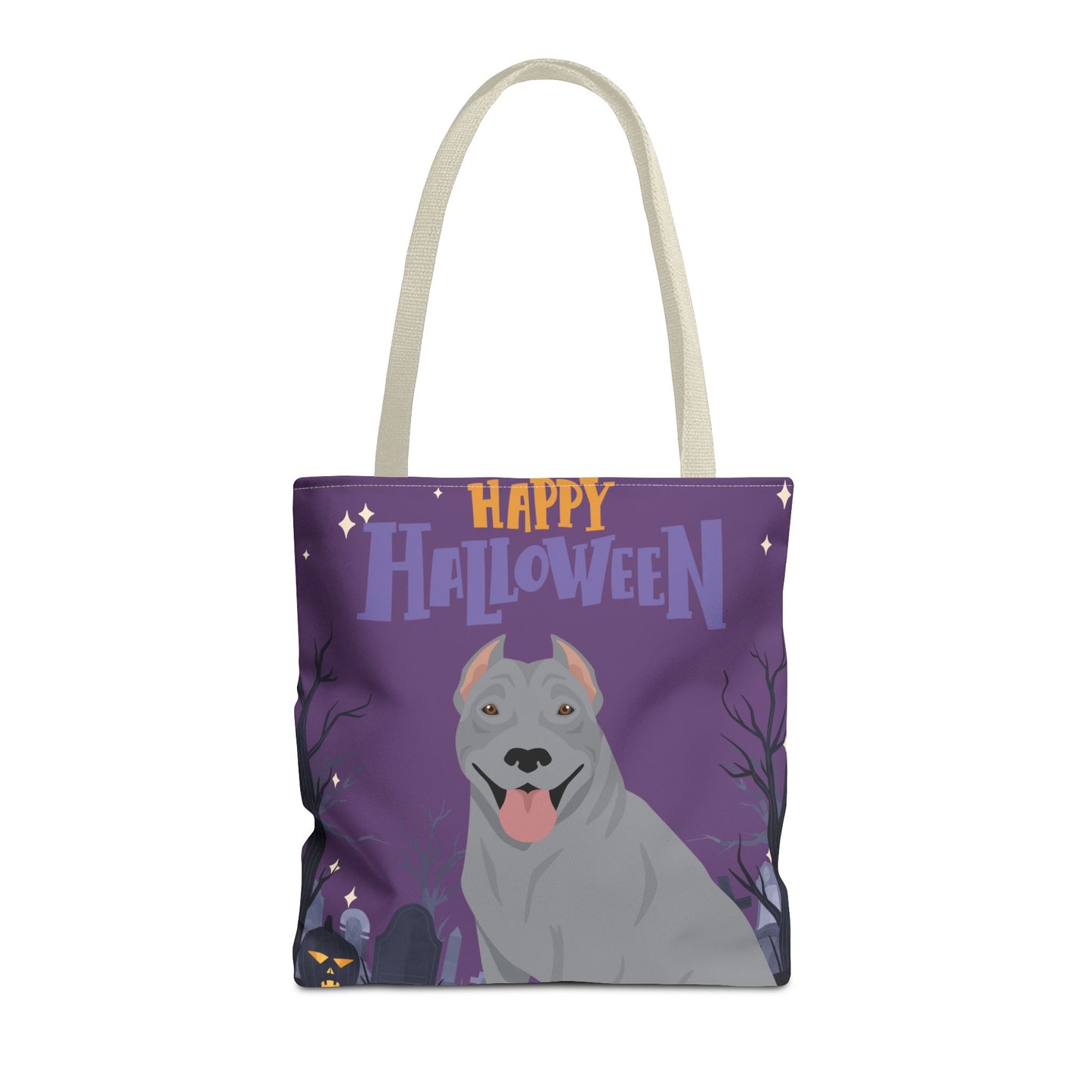 Pit Bull Dog Happy Halloween Tote Bag 16x16