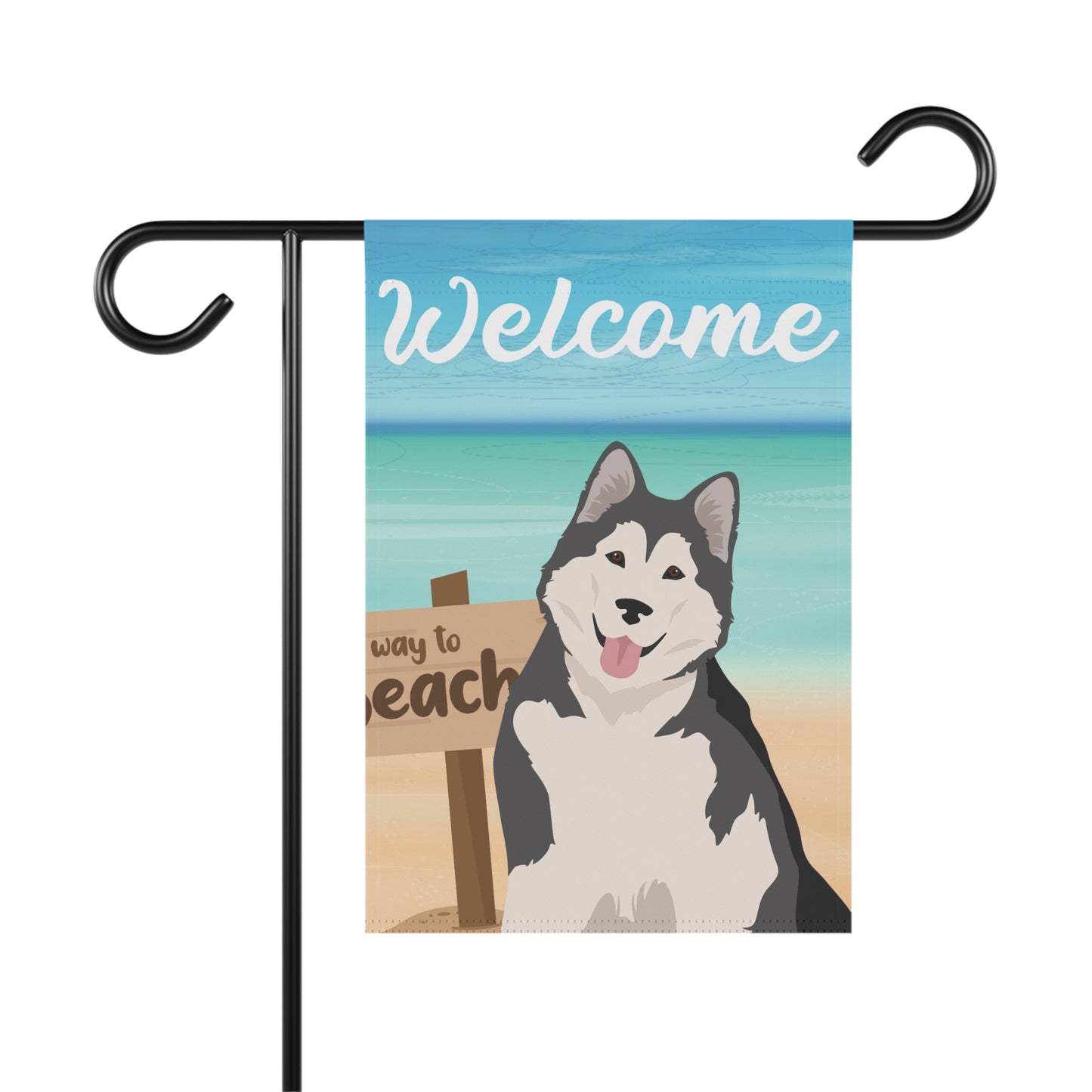 Alaskan Malamute Dog Garden Flag