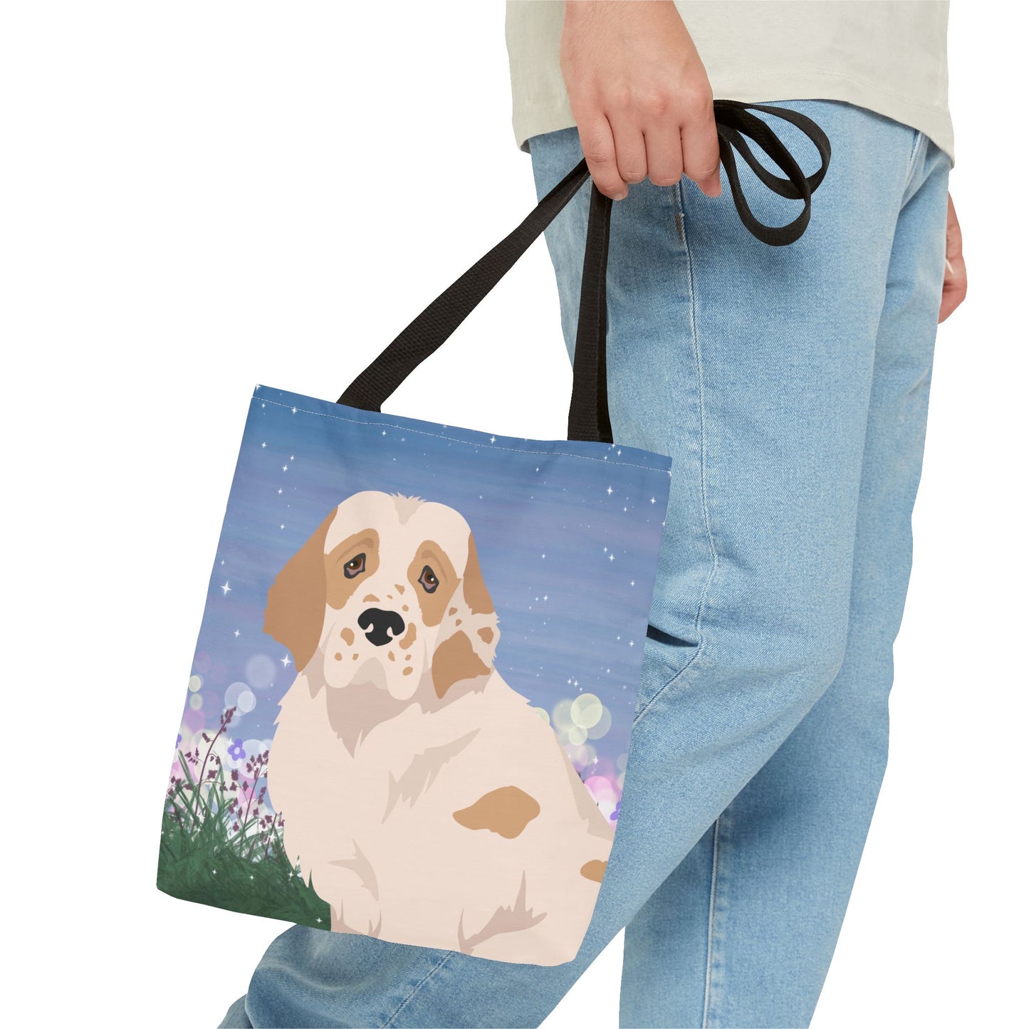 Clumber Spaniel Dog Tote Bag 13x13