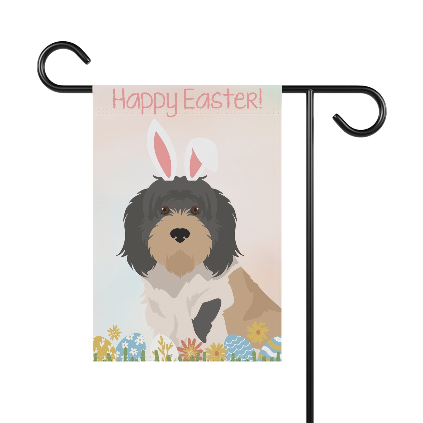 Grand Bassett Griffon Vendeen Dog Happy Easter Garden Flag