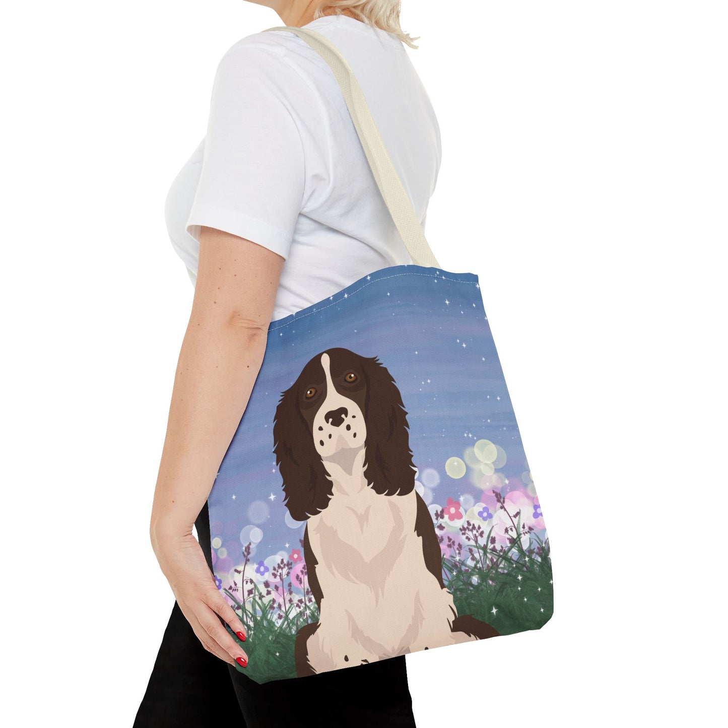 Springer Speniel Dog Tote Bag 16x16