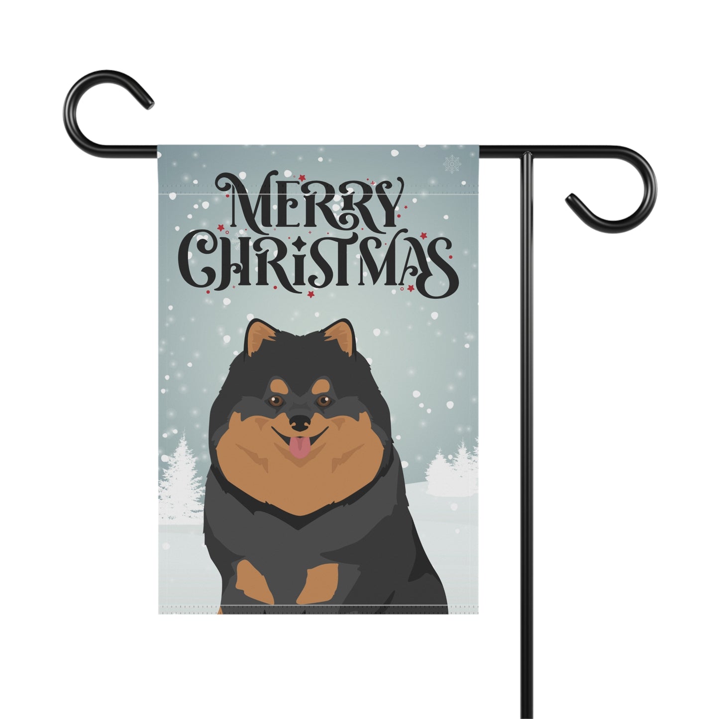 Pomeranian Dog Garden Flag