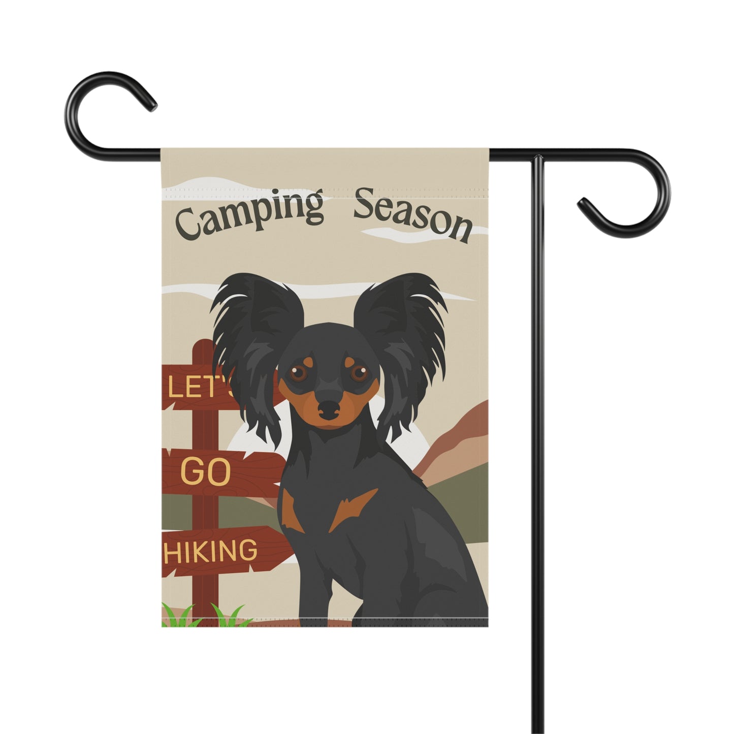 Russian ToyTerrier Dog Camping Garden Flag
