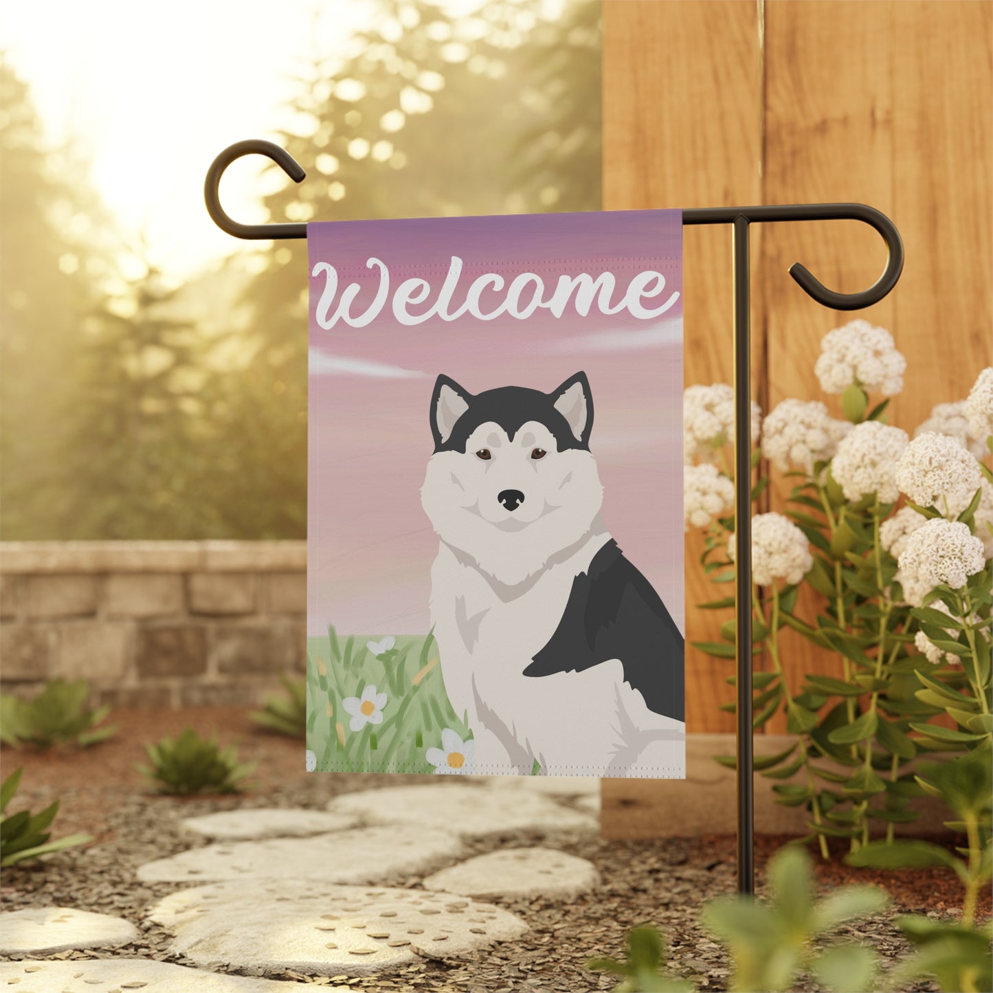 Greenland Dog Dog Welcome Garden Flag