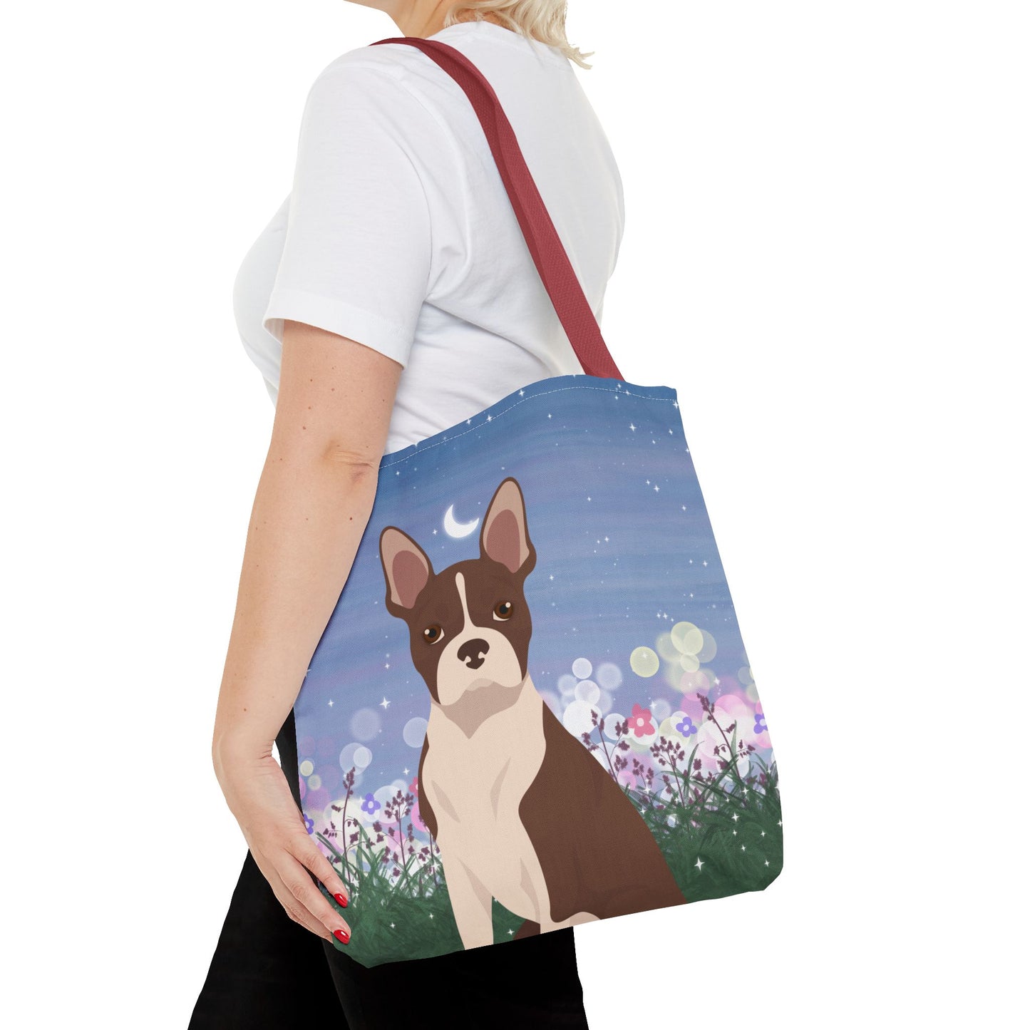 Boston Terrier Dog Tote Bag 16x16