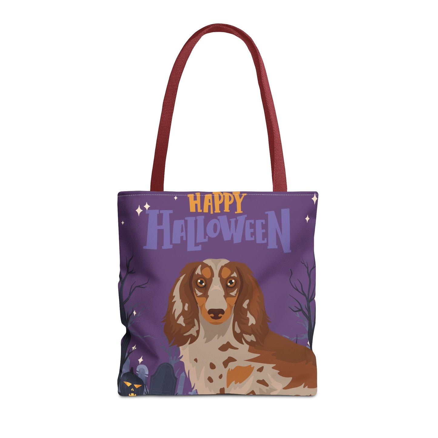 Dachshund Dog Happy Halloween Tote Bag 16x16
