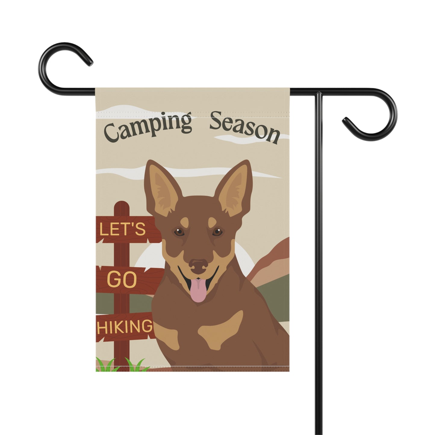 Lancashire Dog Camping Garden Flag