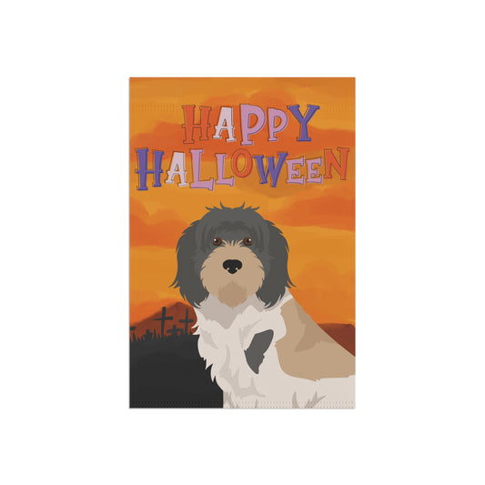 Grand Basset Griffon Vendeen Dog Halloween Garden Flag