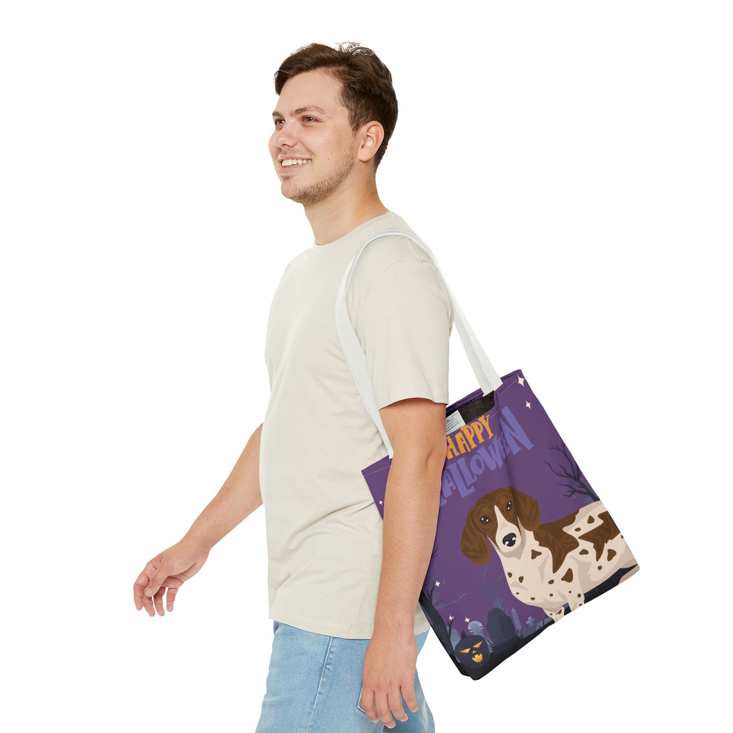 Dachshund Dog Happy Halloween Tote Bag 16x16