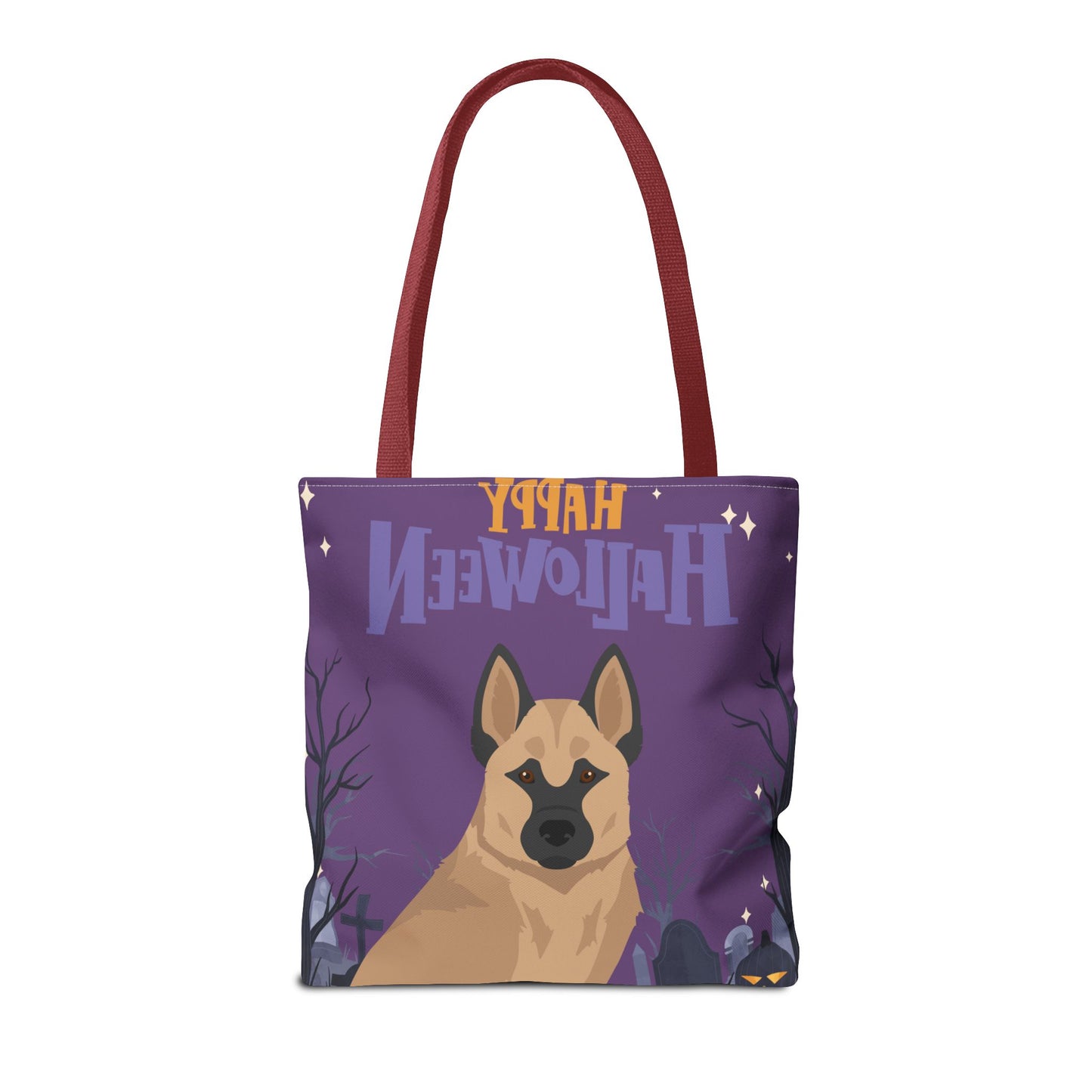Hallefors Elkhound Dog Happy Halloween Tote Bag 16x16