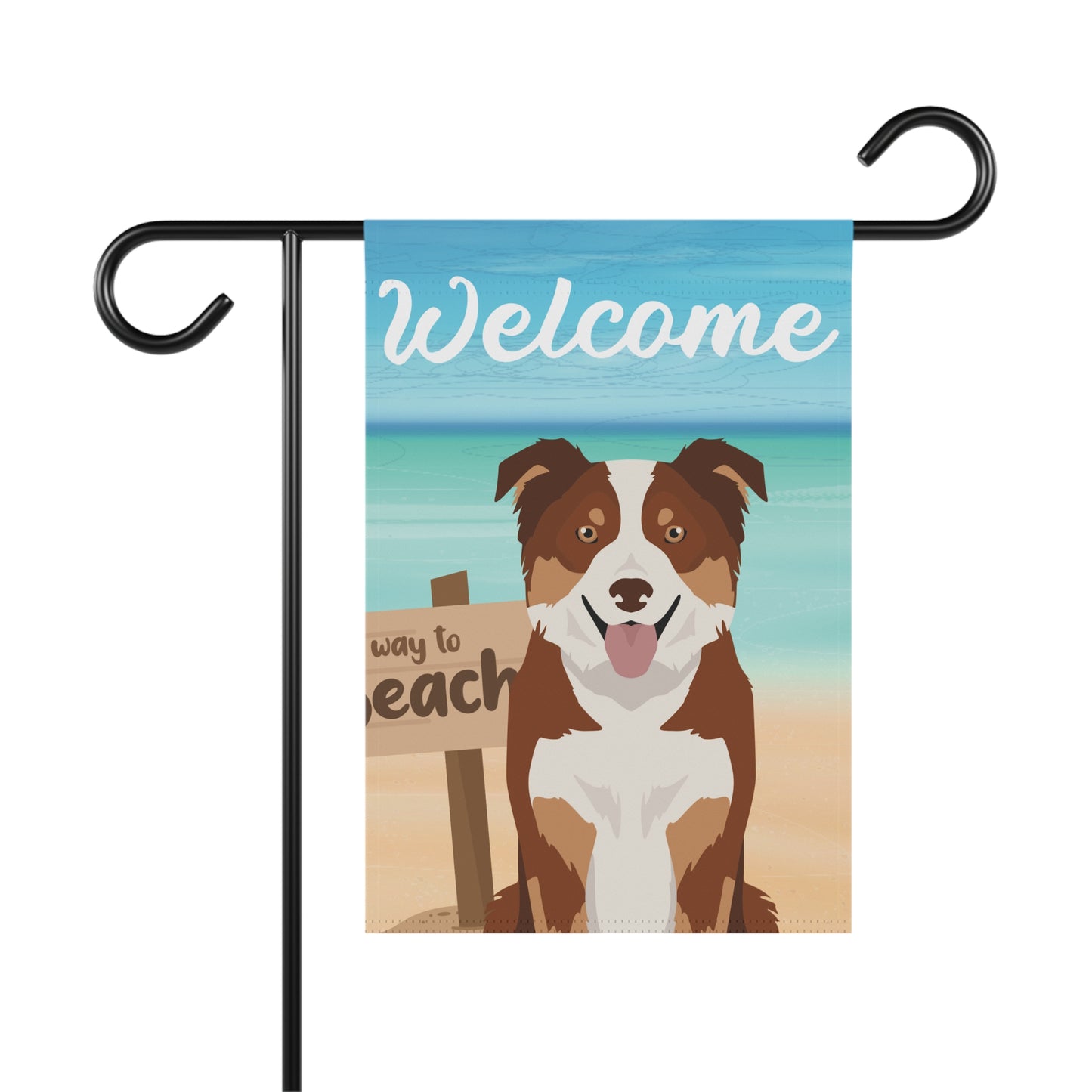 Border Collie Dog Garden Flag