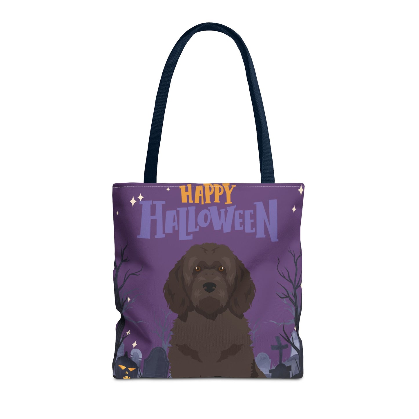Portuguese Water Dog Dog Happy Halloween Tote Bag 16x16