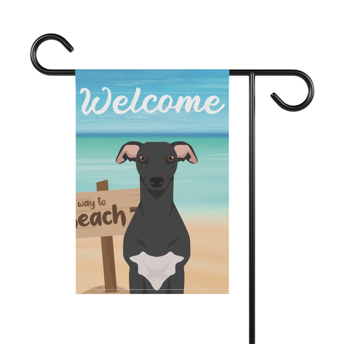 Whippet Dog Garden Flag