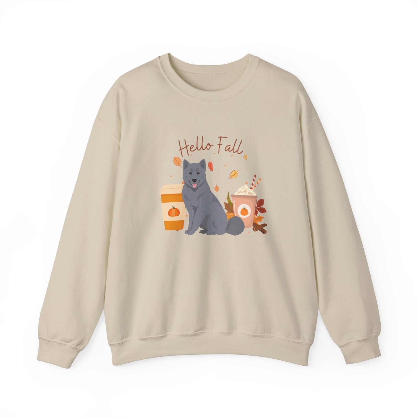 Canadian Inuit Dog Fall Halloween Unisex Heavy Blend Crewneck Sweatshirt