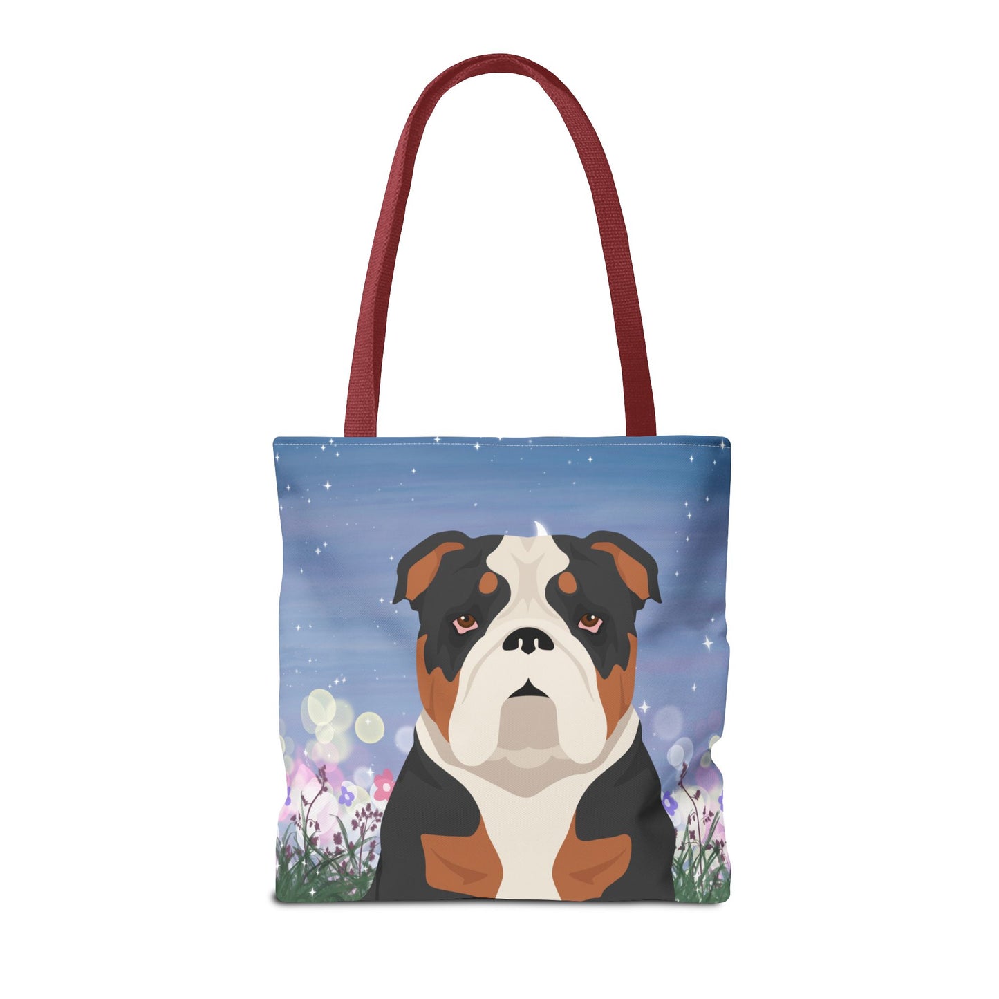 Bulldog Dog Tote Bag 16x16