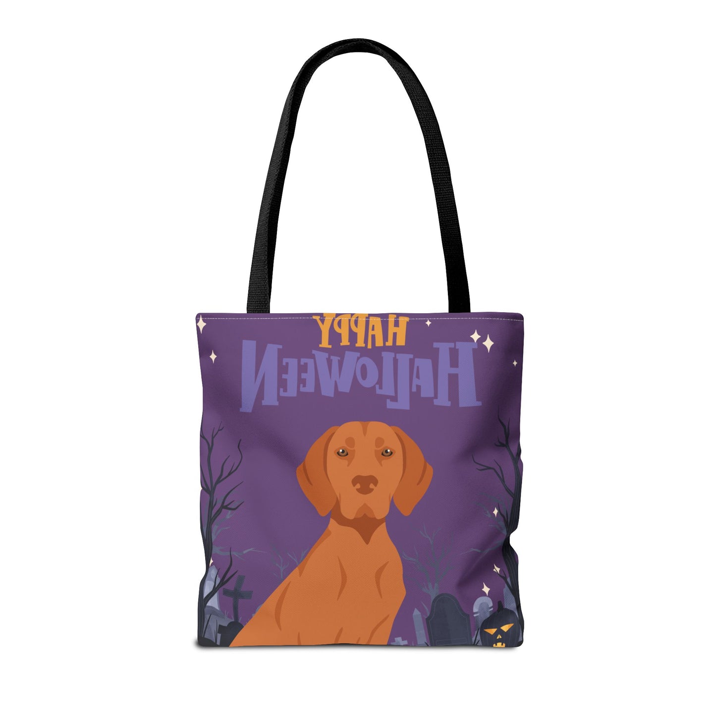 Vizsla Dog Happy Halloween Tote Bag 16x16