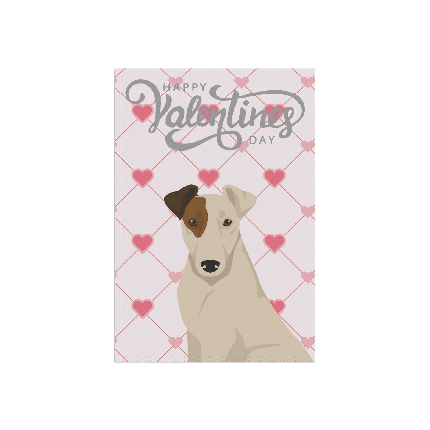 Smooth Fox Terrier Dog Valentines Day Garden Flag