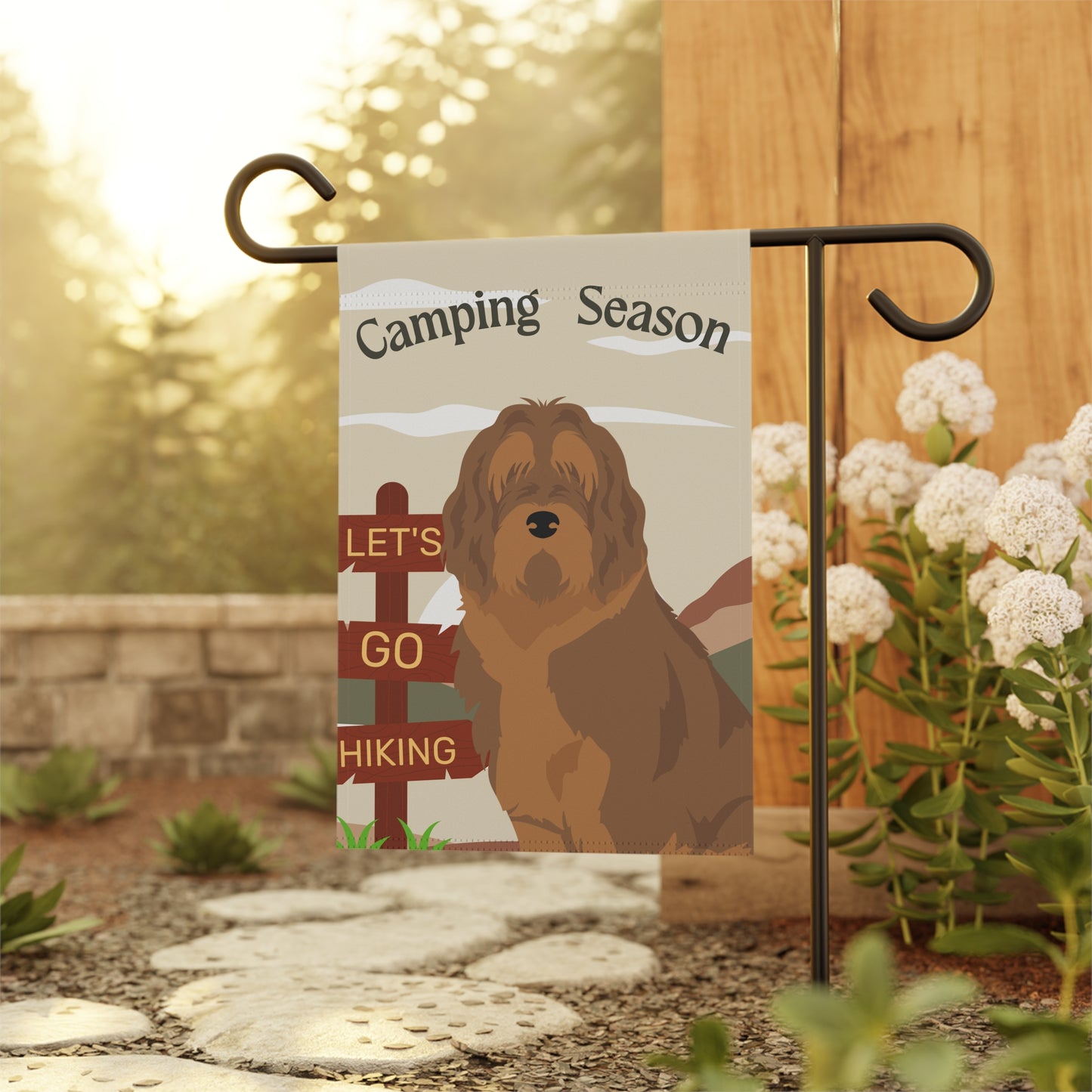 Otterhound Dog Camping Garden Flag