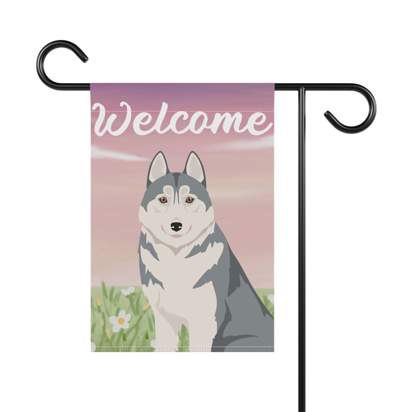 Siberian Husky Dog Welcome Garden Flag