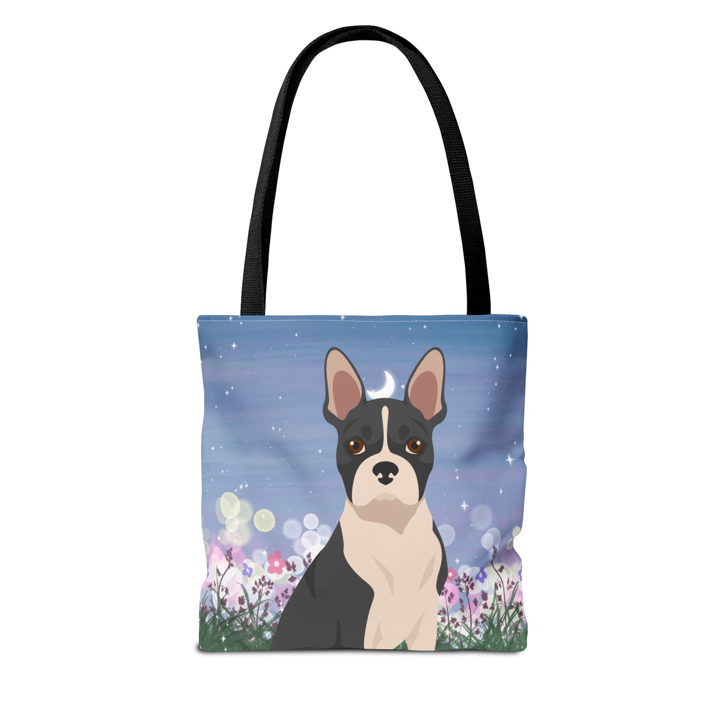Boston Terrier Dog Tote Bag 13x13