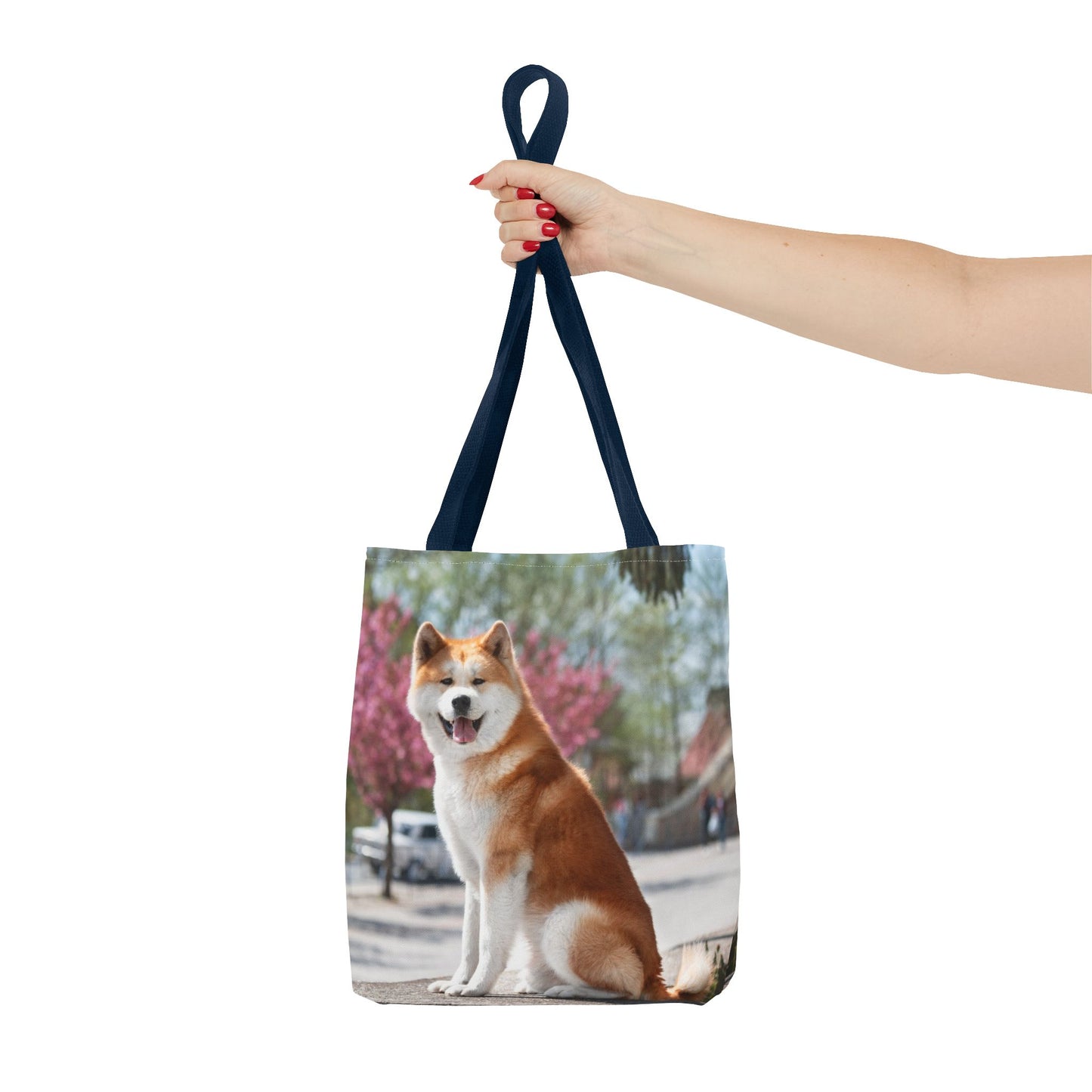 Japanese Akita Dog Tote Bag 13x13
