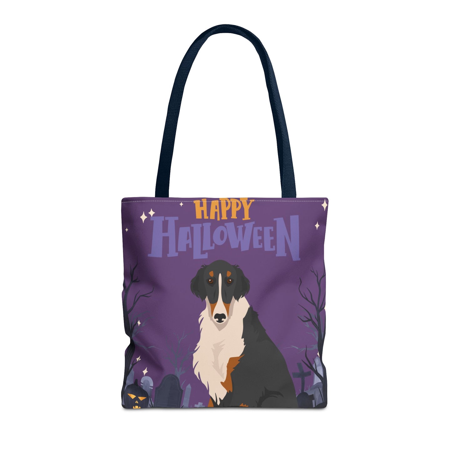 Borzoi Dog Happy Halloween Tote Bag 16x16