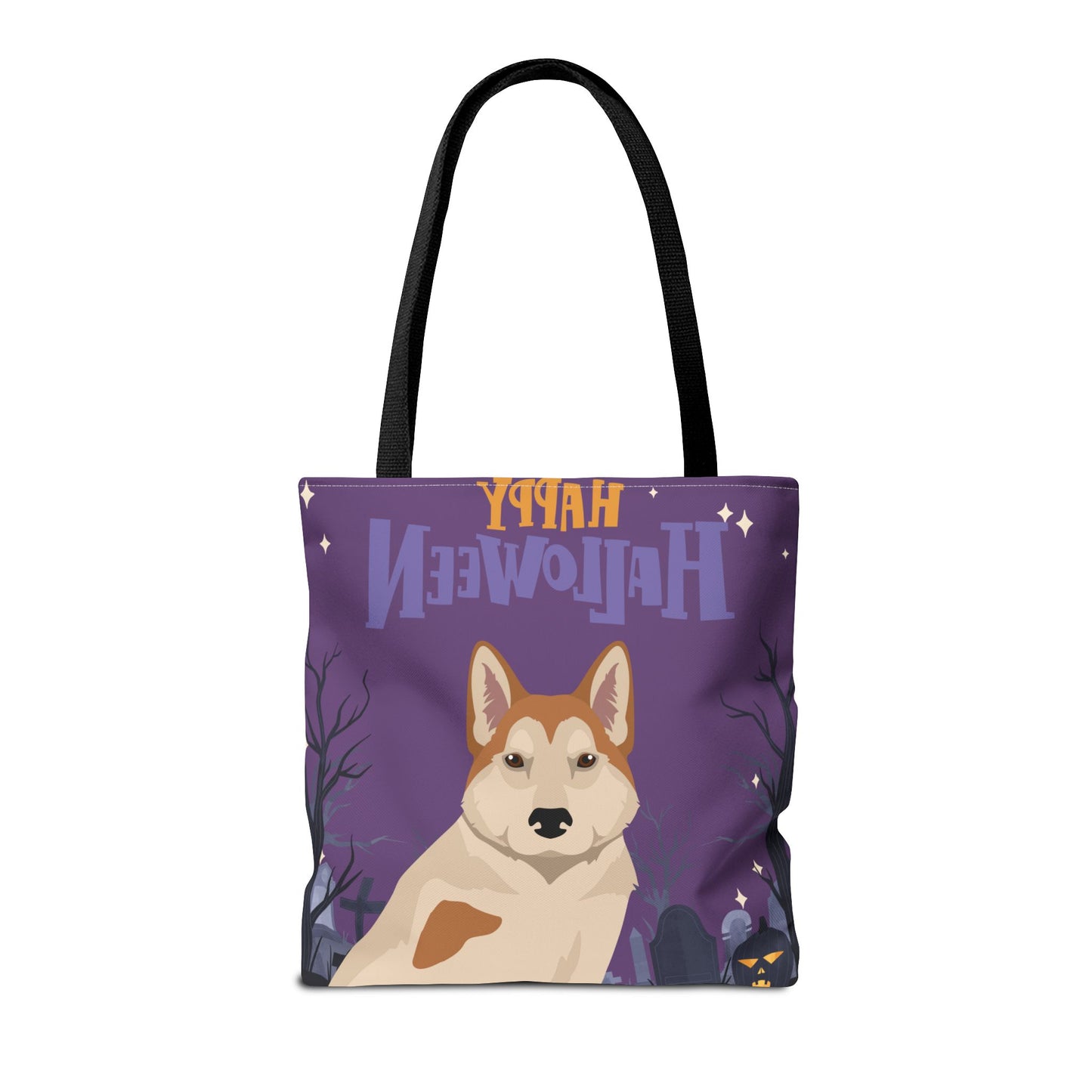 East Siberian Laika Dog Happy Halloween Tote Bag 16x16