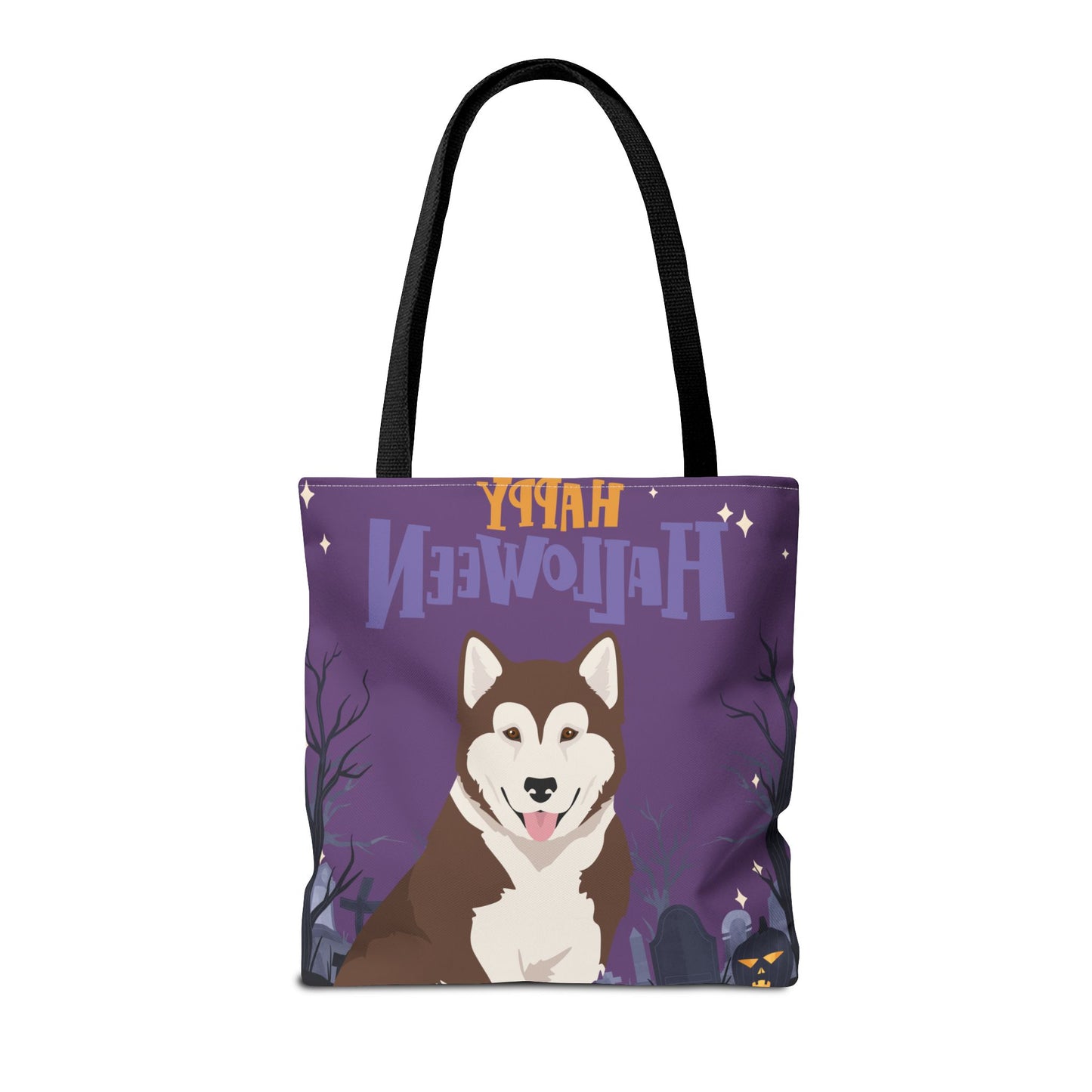 Canadian Inuit Dog Dog Happy Halloween Tote Bag 16x16