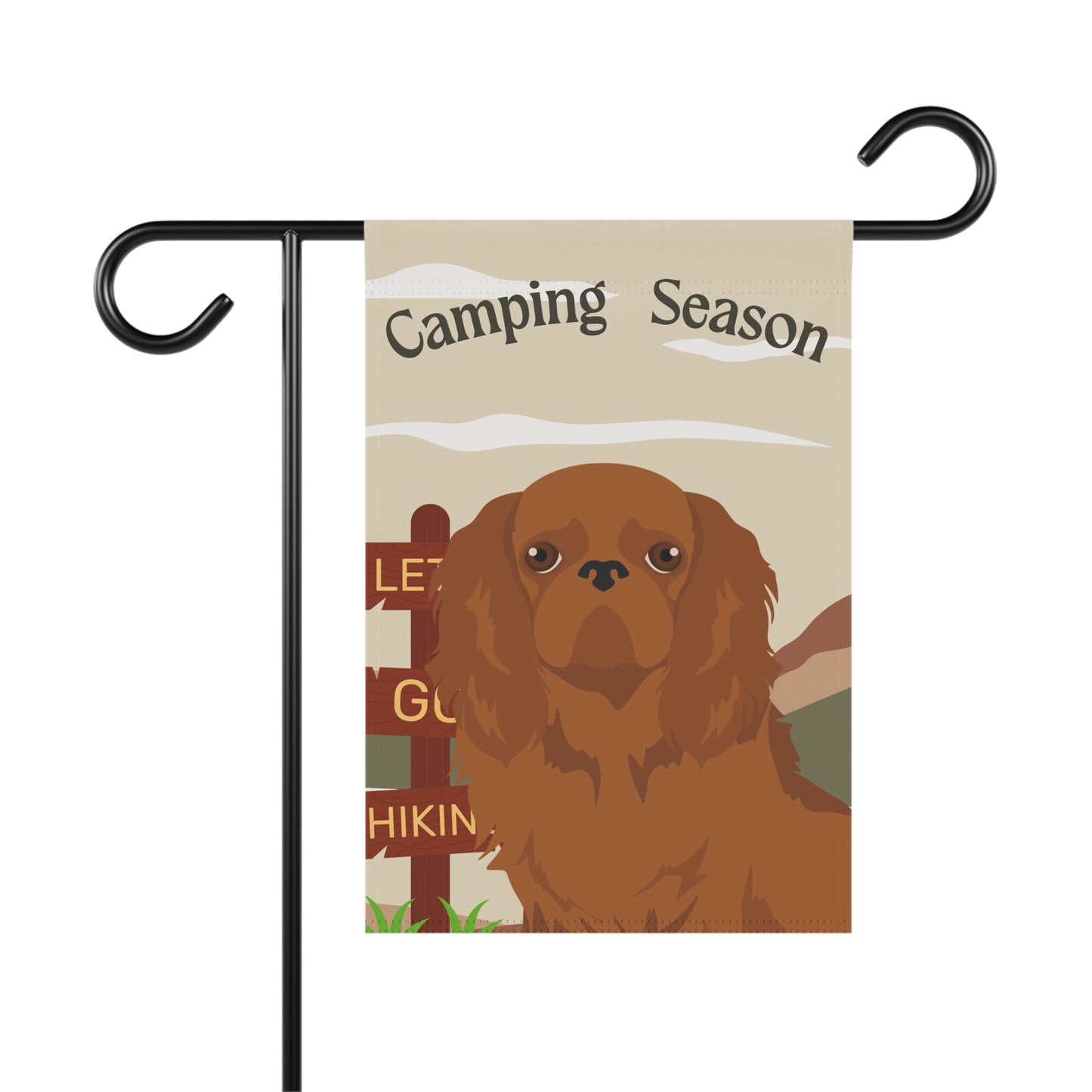 English Toy Spaniel Dog Camping Garden Flag