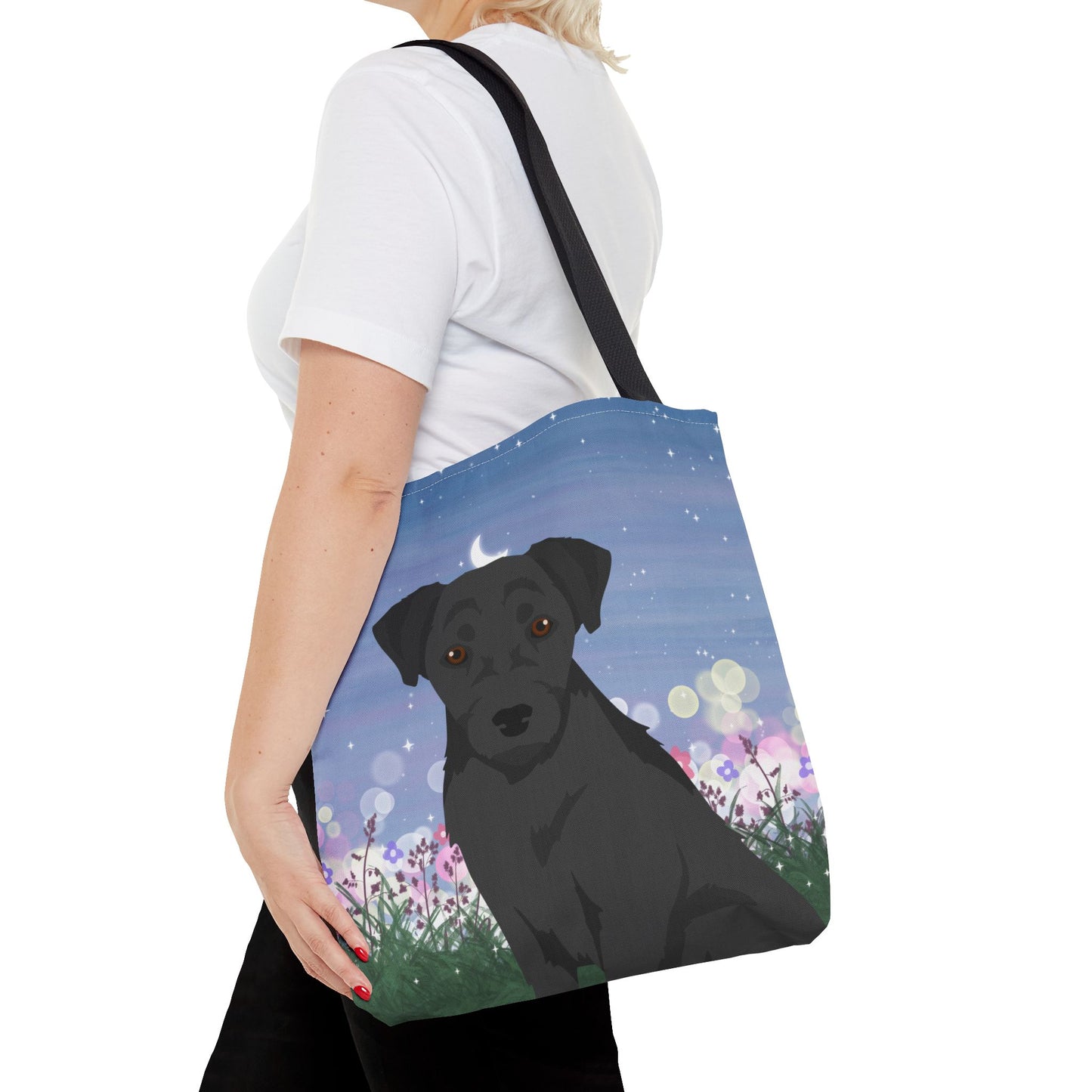Patterdale Terrier Dog Tote Bag 16x16