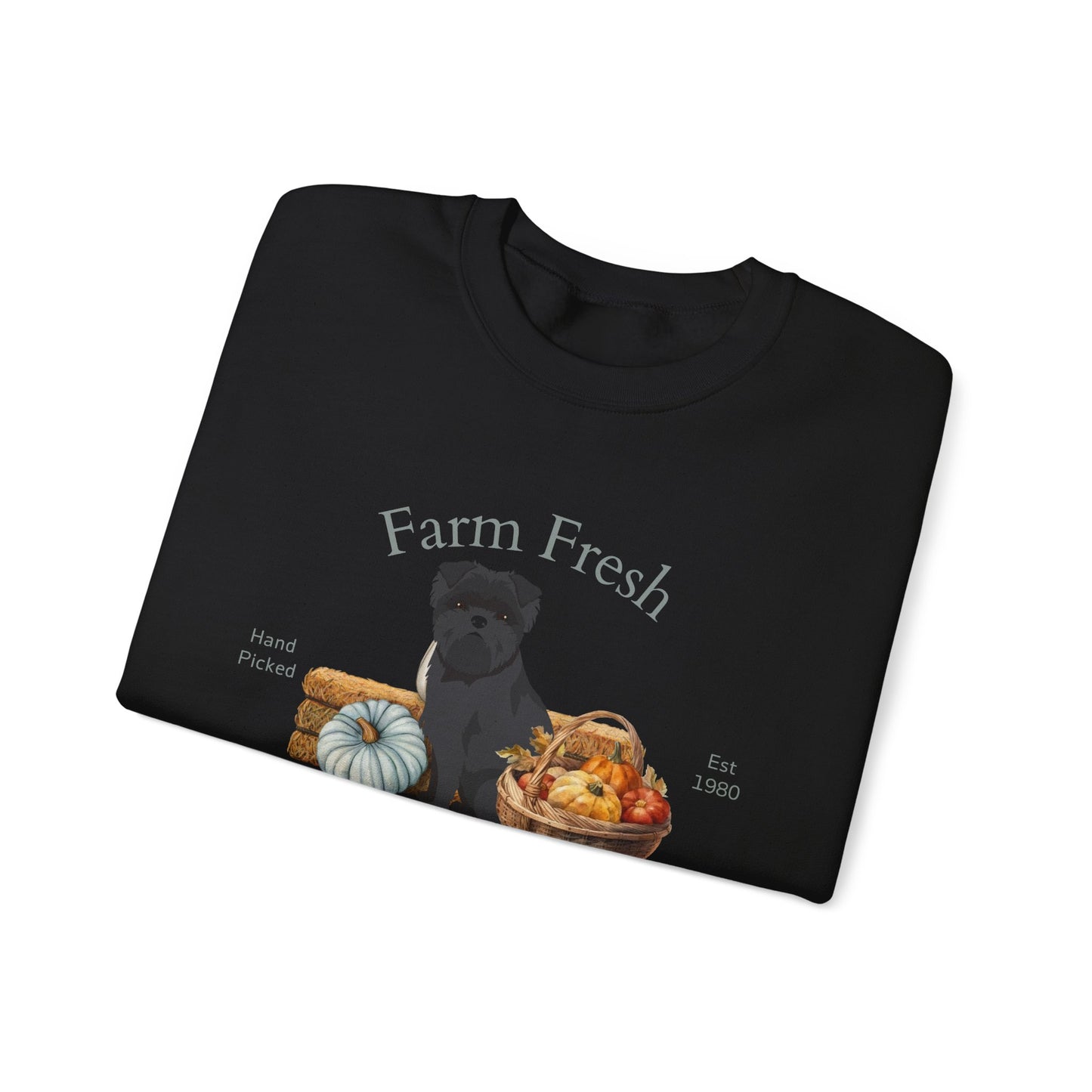 Affenpinscher Dog Fall Farm Fresh Unisex Heavy Blend Crewneck Sweatshirt