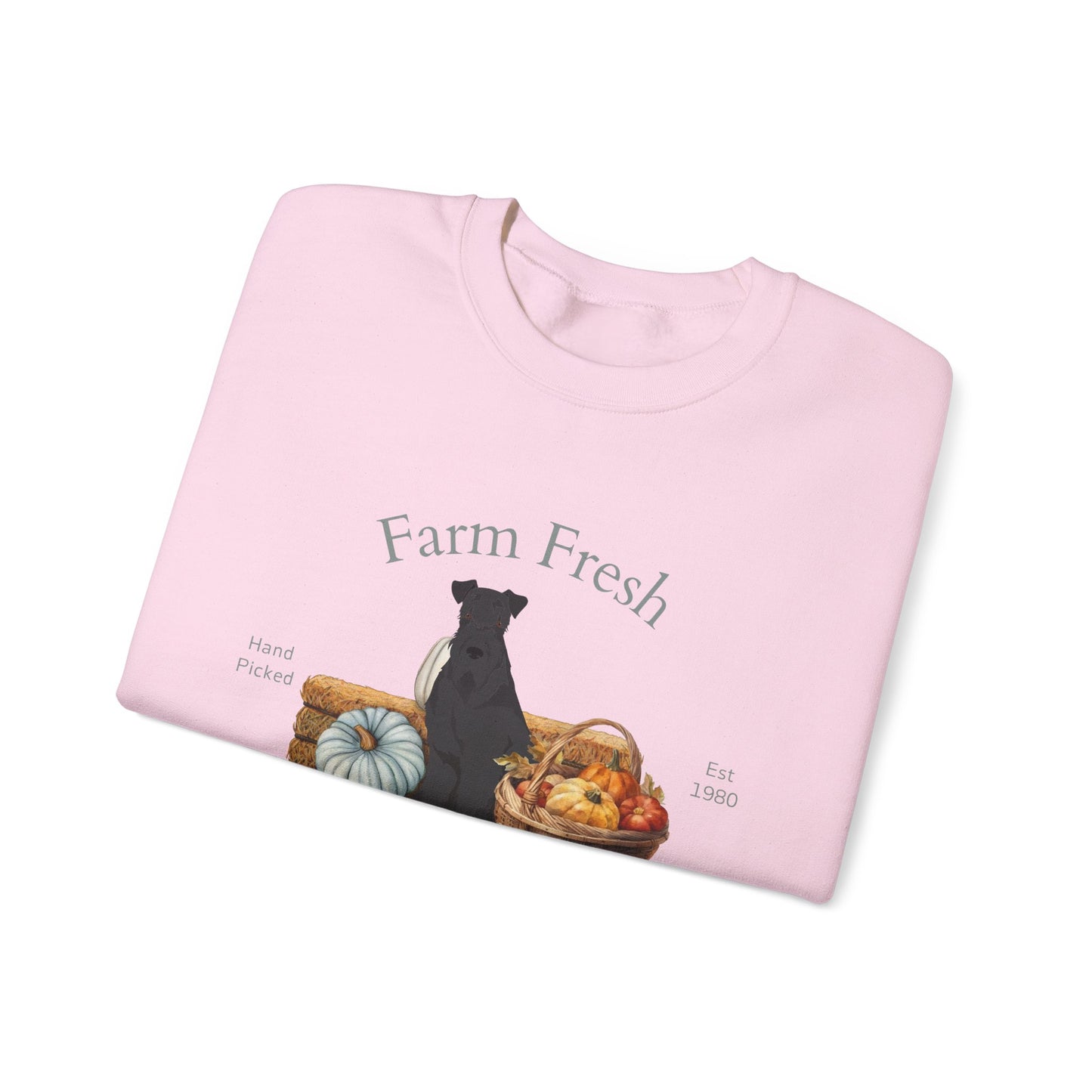 Kerry Blue Terrier Dog Fall Farm Fresh Unisex Heavy Blend Crewneck Sweatshirt