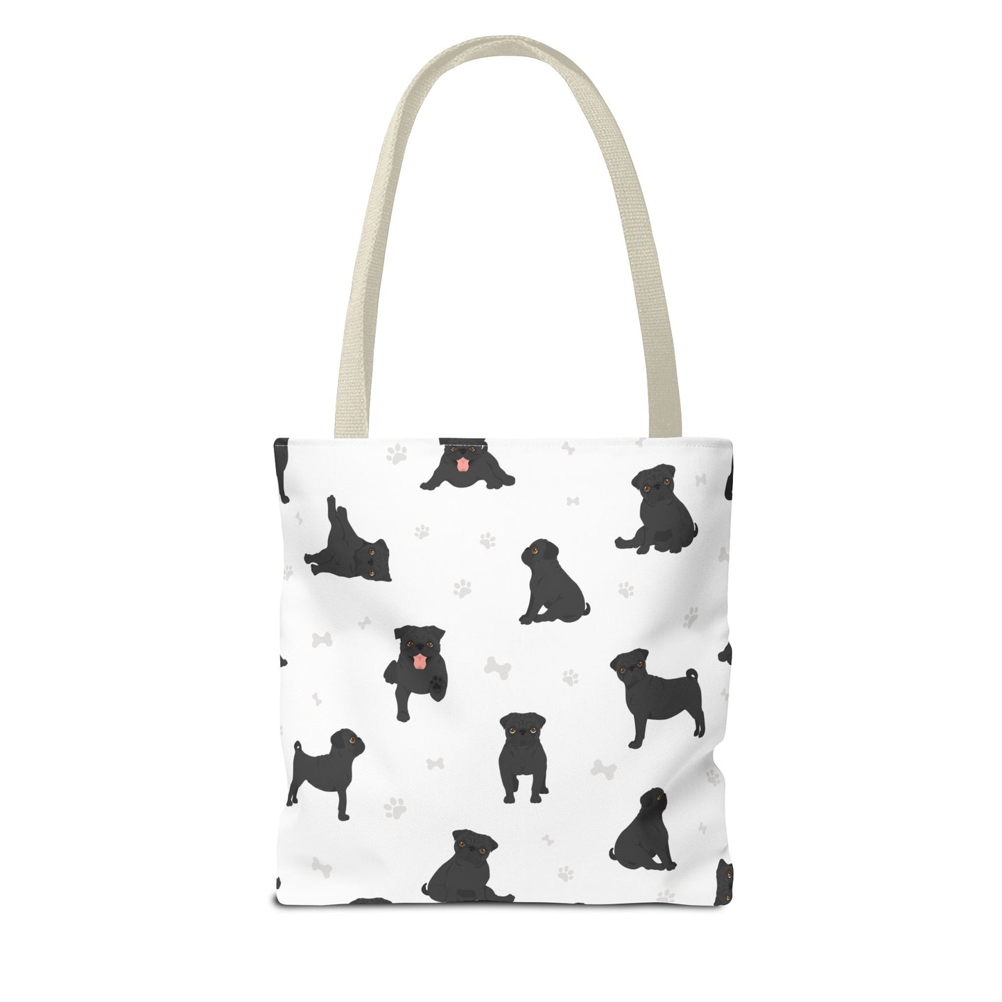 Pug Dog Tote Bag, Dog Mom Gift