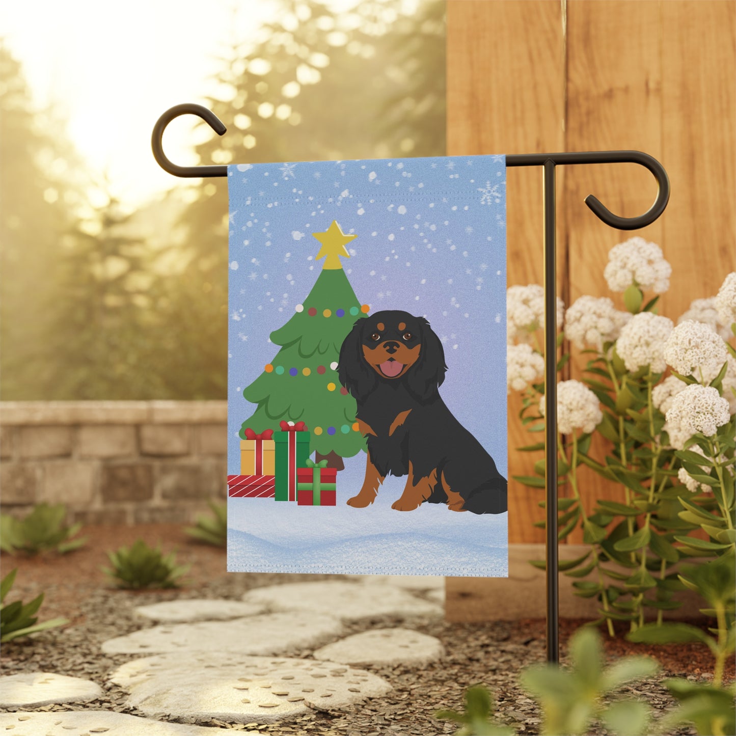 Cavalier King Charles Spaniel Dog Garden Flag