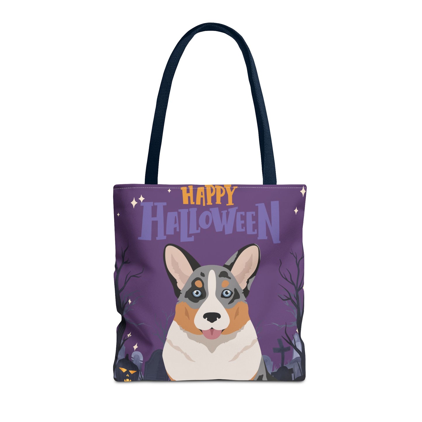 Cardigan Welsh Corgi Dog Happy Halloween Tote Bag 16x16