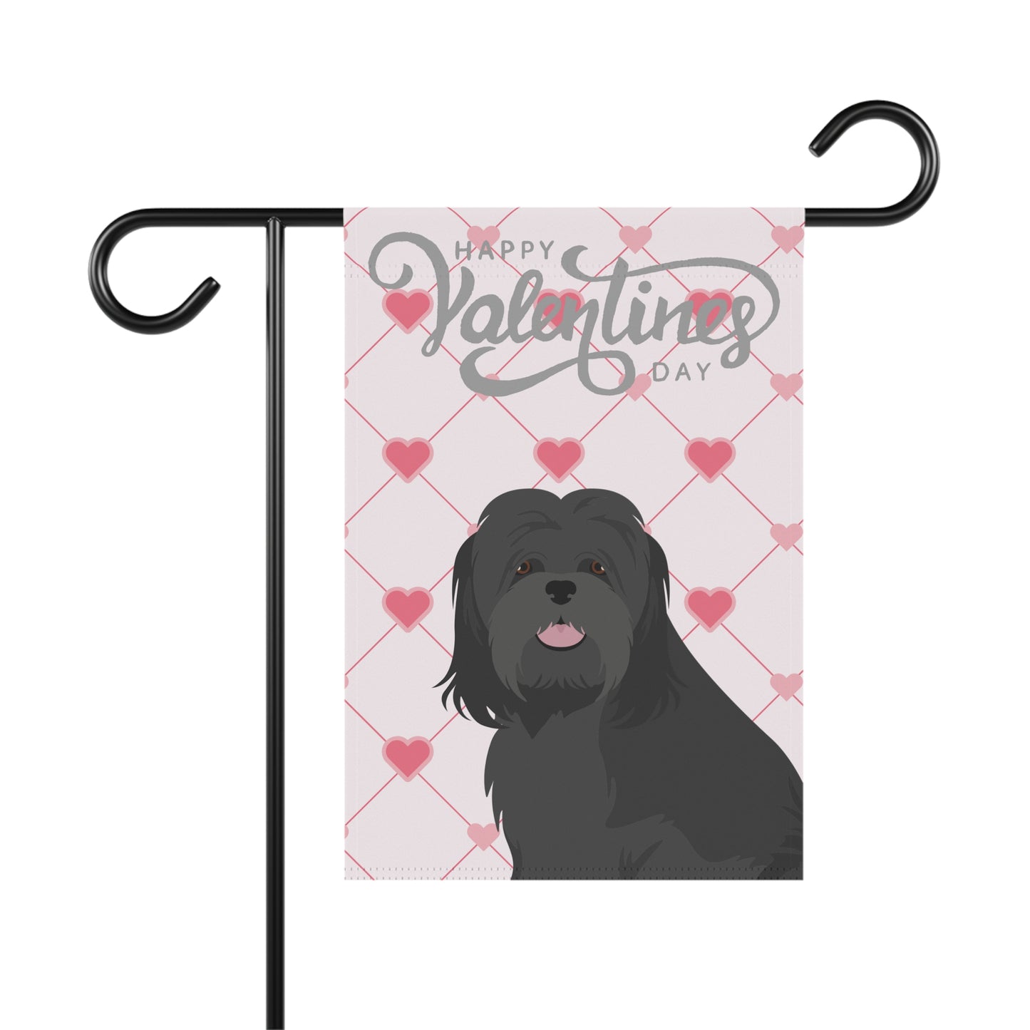 Lhasa Apso Dog Valentines Day Garden Flag