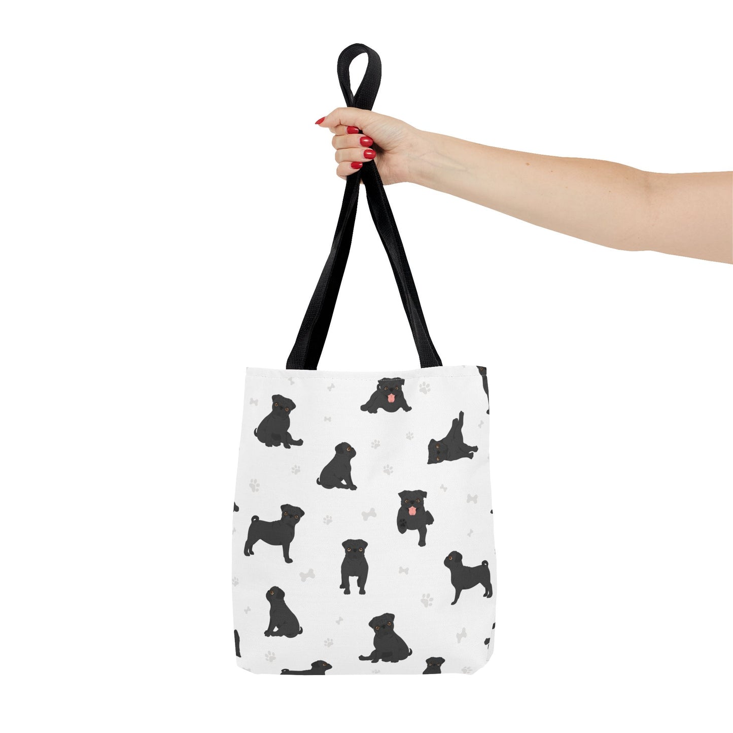 Pug Dog Tote Bag, Dog Mom Gift