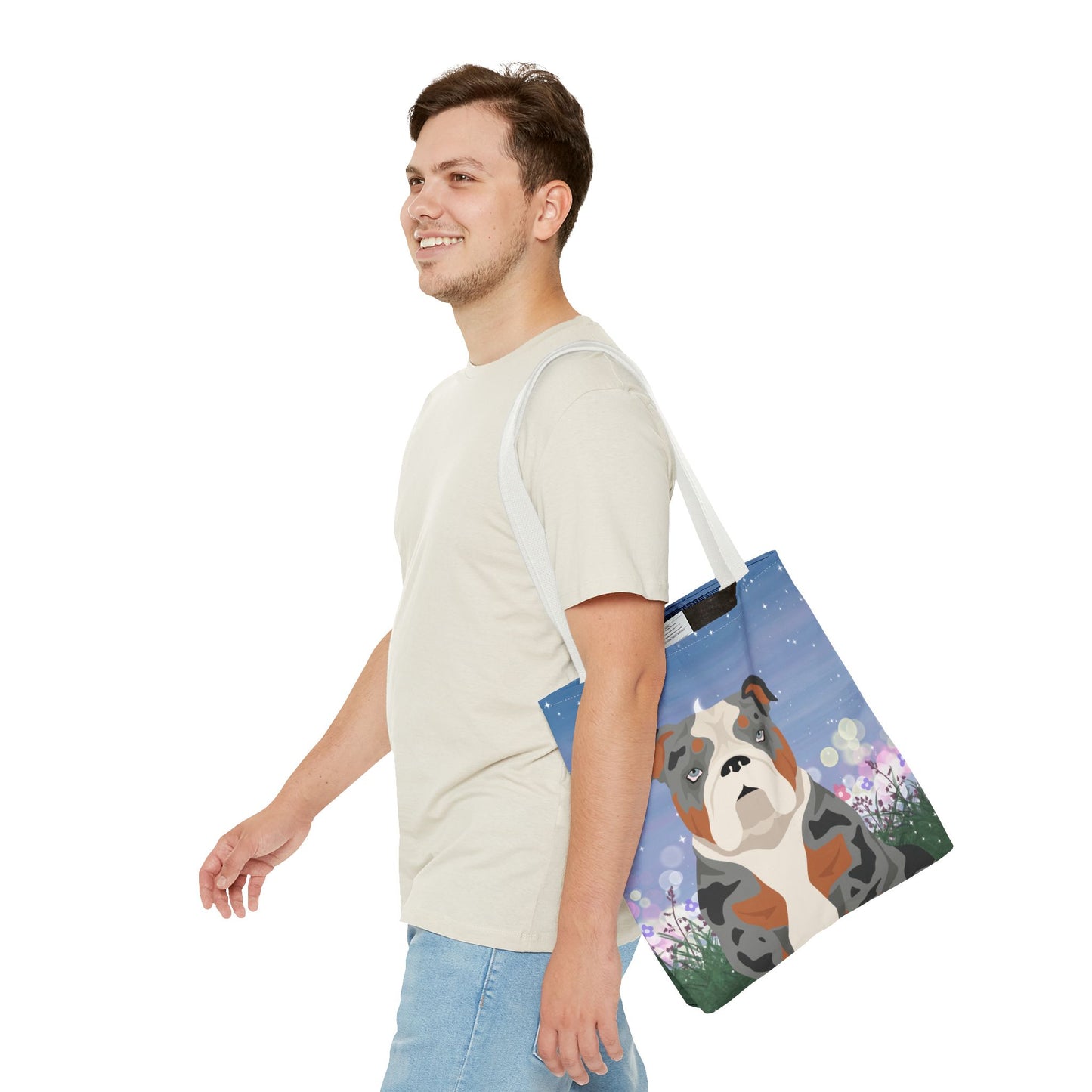 Bulldog Dog Tote Bag 16x16