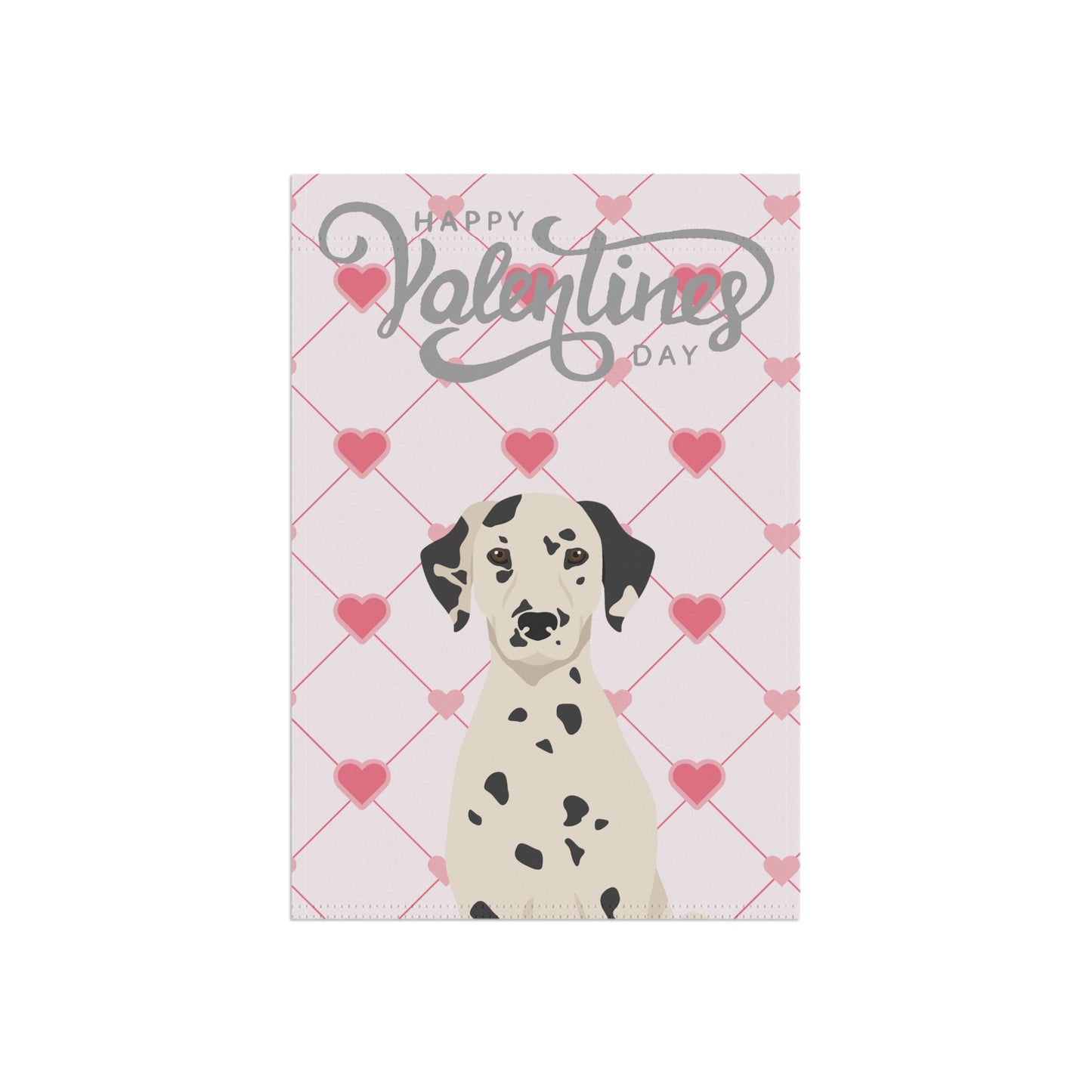 Dalmatian Dog Valentines Day Garden Flag