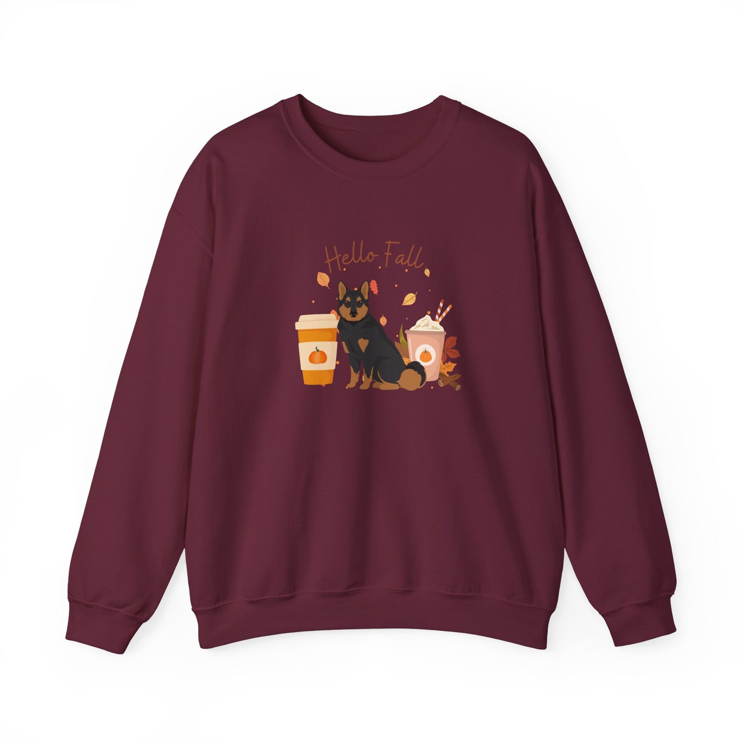 East Siberian Laika Dog Fall Unisex Heavy Blend Crewneck Sweatshirt