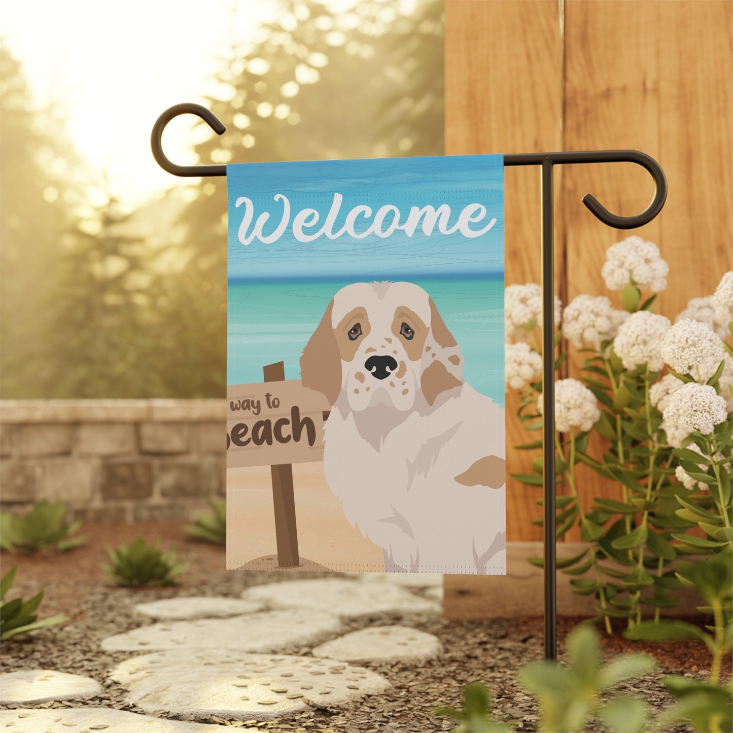 Clumber Spaniel Dog Garden Flag