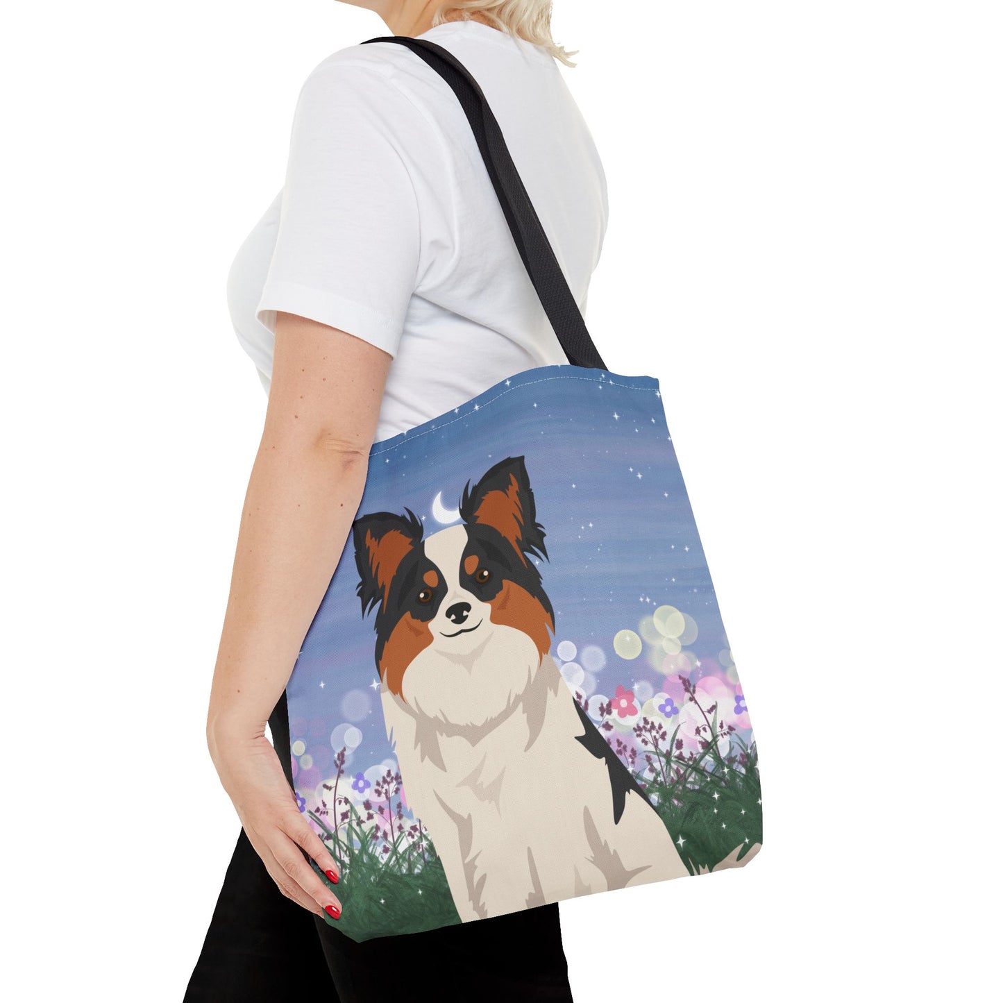 Papillon Dog Tote Bag 16x16