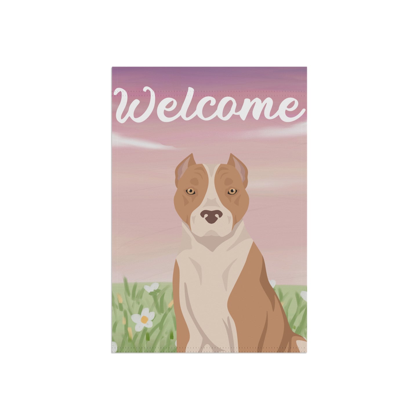 American Staffordshire Terrier Dog Welcome Garden Flag