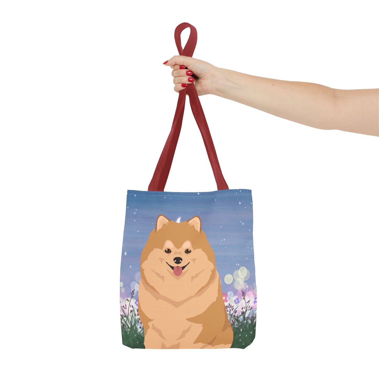 Pomeranian Dog Tote Bag 13x13
