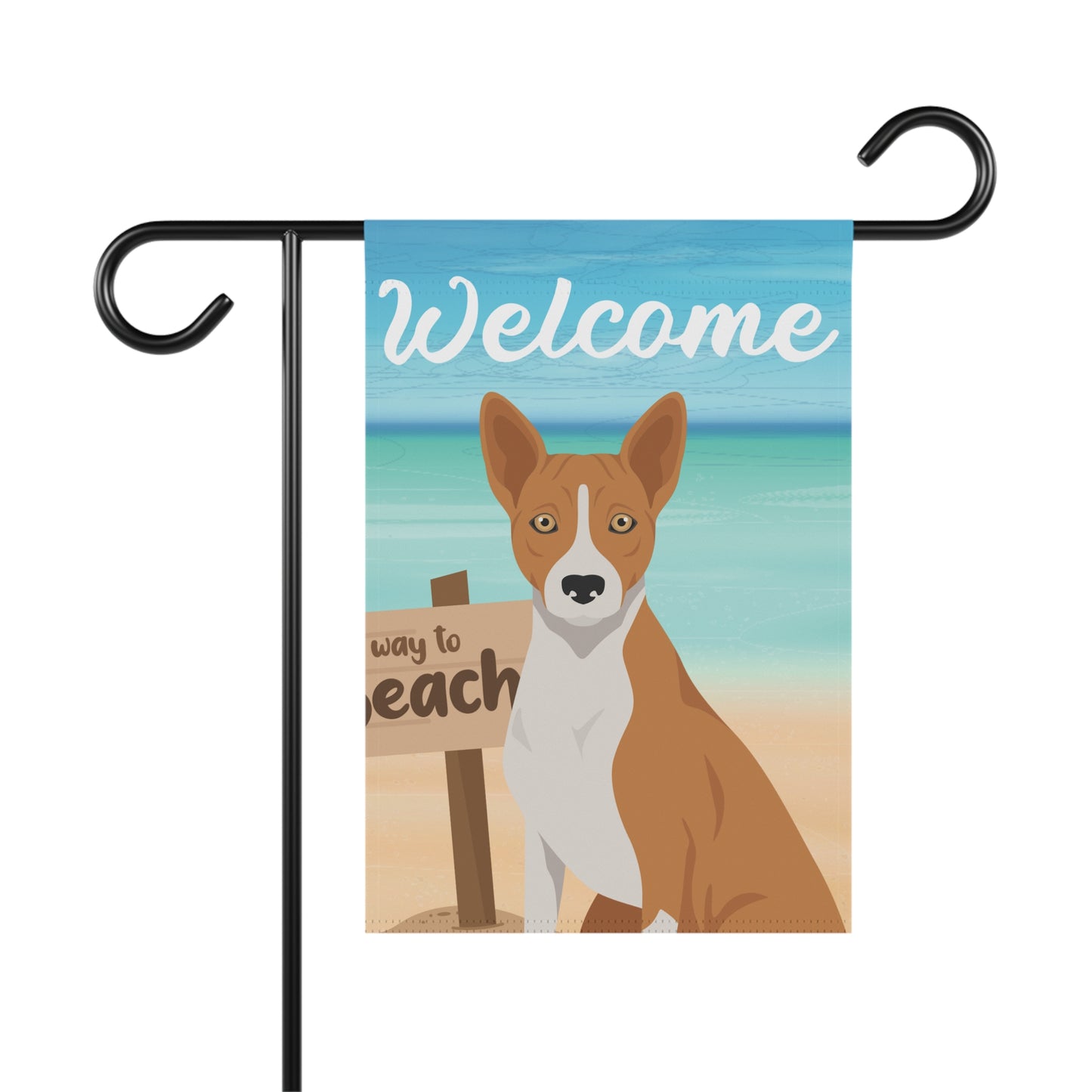 Basenji Dog Garden Flag