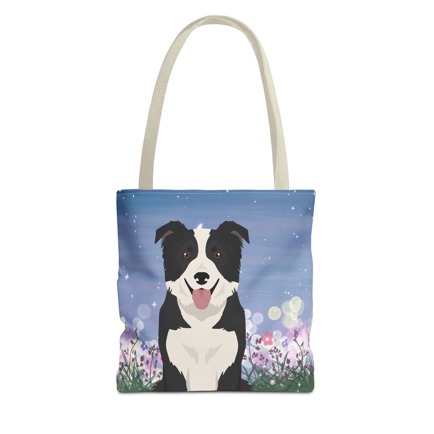 Border Collie Dog Tote Bag 13x13