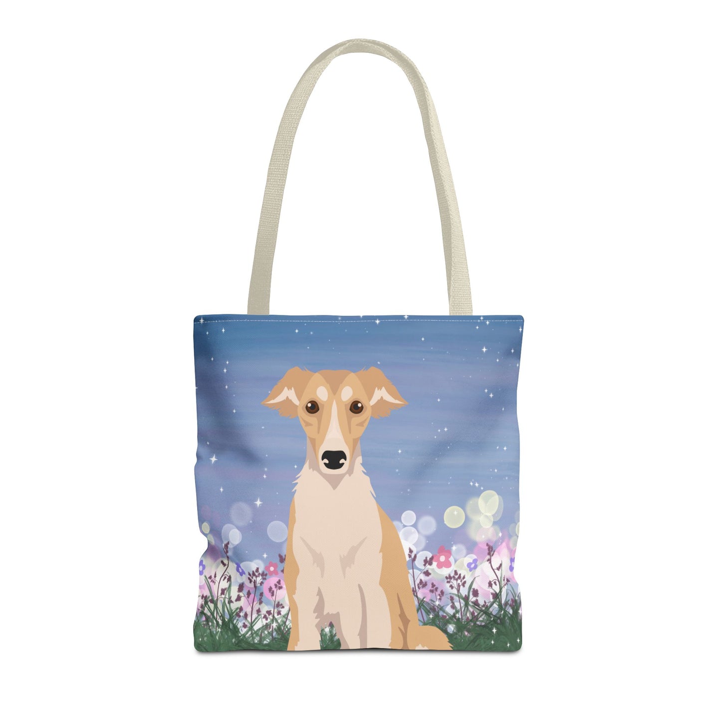 Silken Windhound Dog Tote Bag 16x16