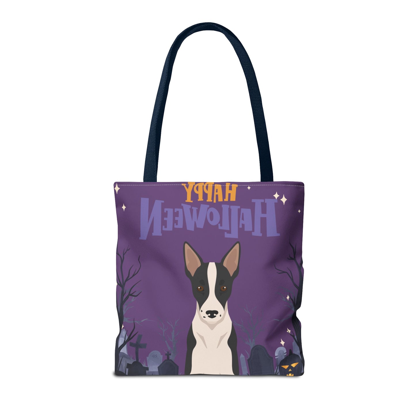 Border Collie Dog Happy Halloween Tote Bag 16x16